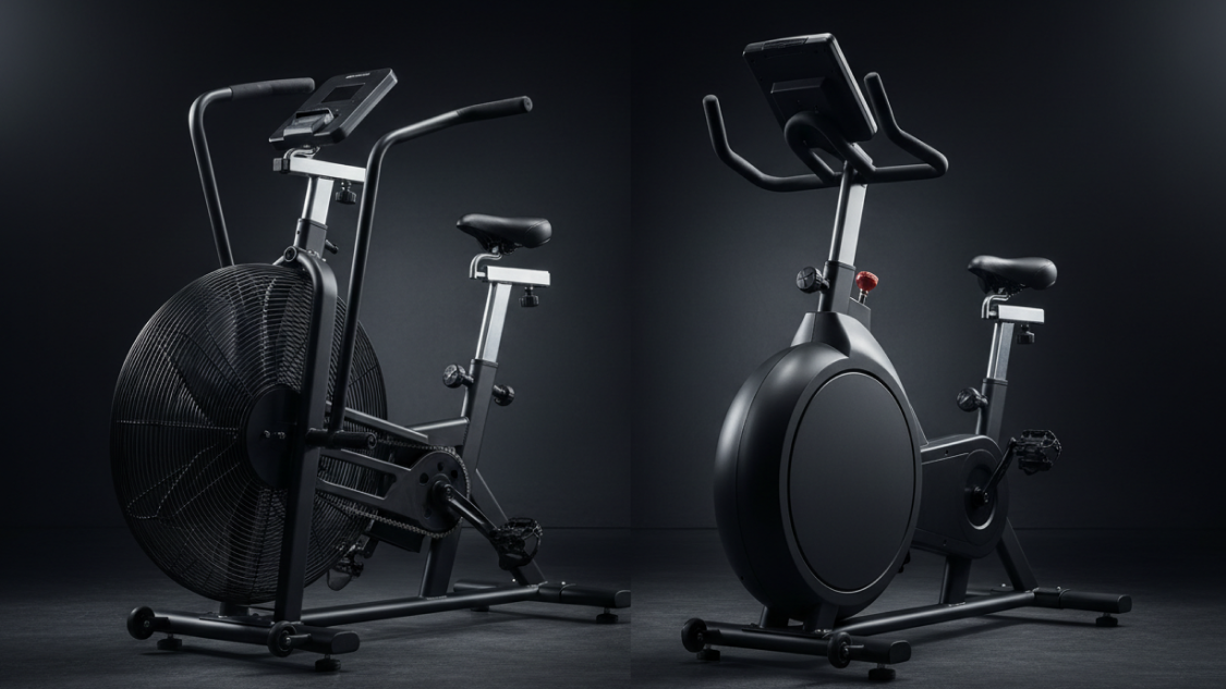 difference between air bike and exercise bike