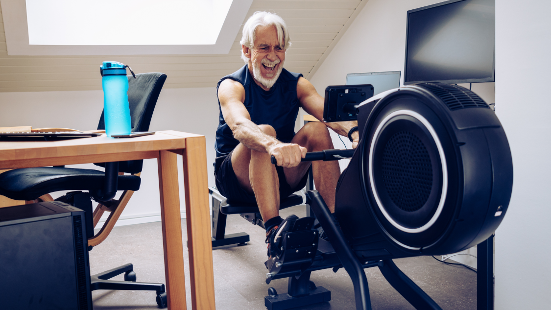 low impact rowing machine