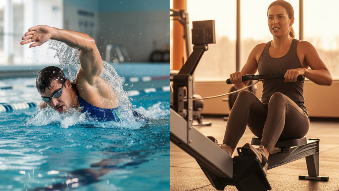 rowing machine vs swimming which is more effective for weight loss