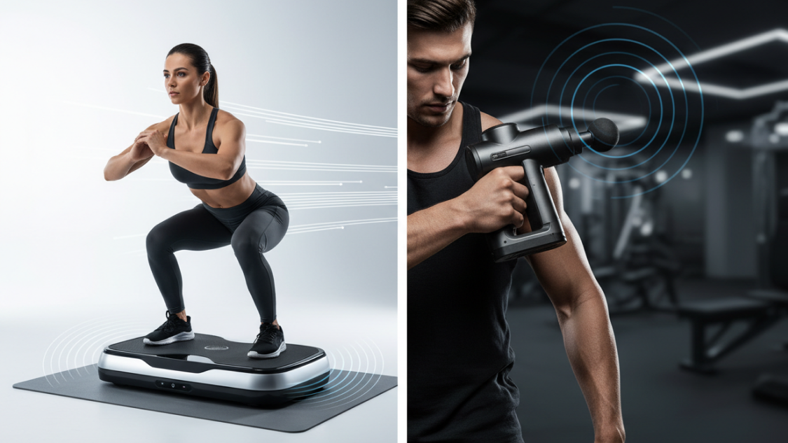vibration plate vs massage gun