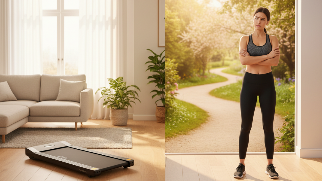 walking pad vs walking outside