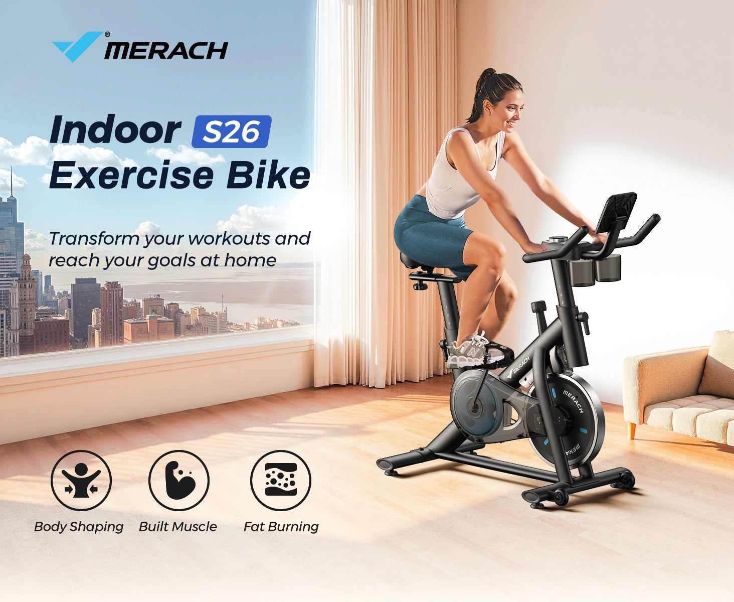 exercise bike with comfortable seat