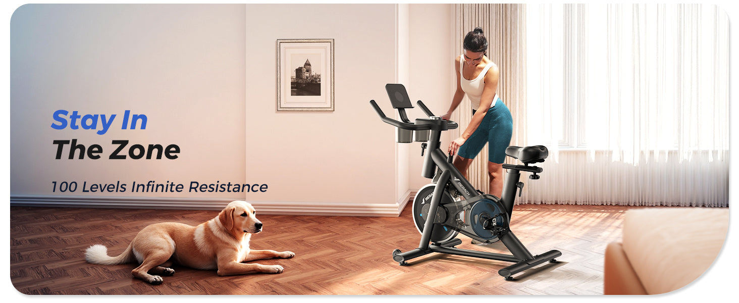 exercise bike with a comfortable seat