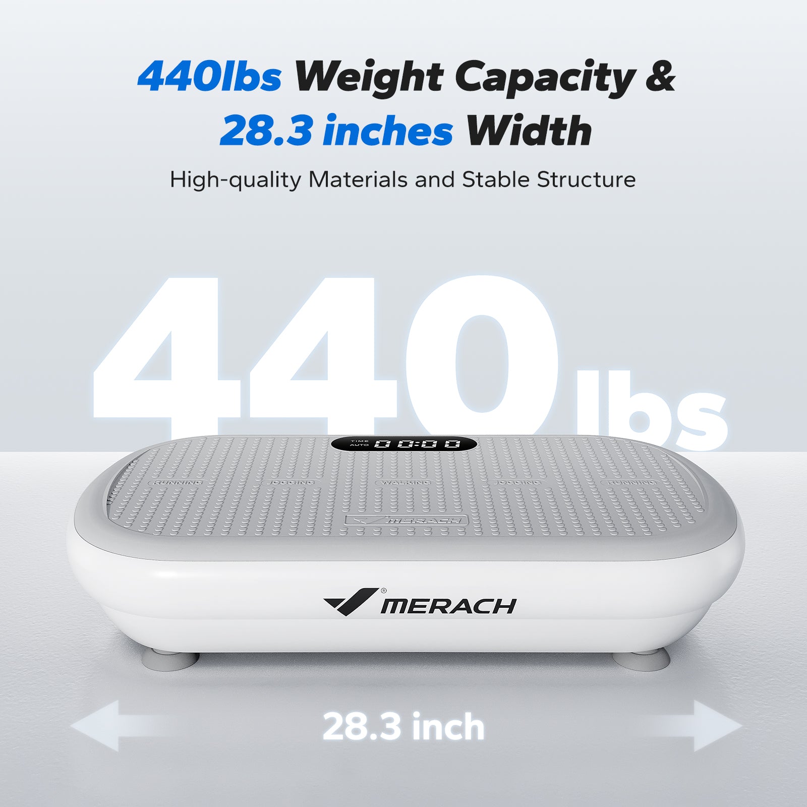 SurgeVib V40 High-Power 440 lbs Vibration Plate for Weight Loss-Pink