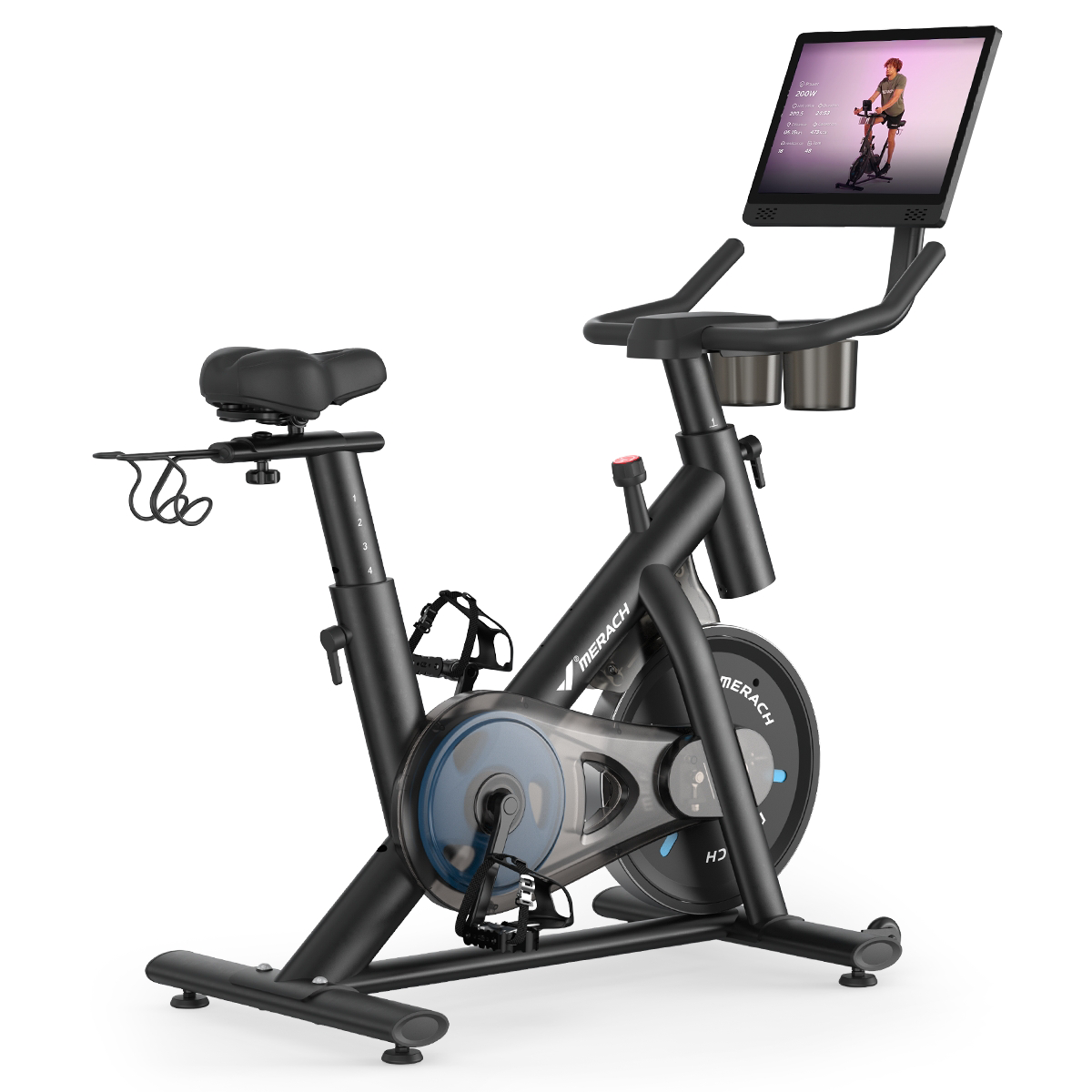MERACH S26 Exercise Bike, Stationary Bikes for Home Use, HD Screen and Ergonomic 4-Way Adjustable MERACH S26 Exercise Bike, Stationary Bikes for Home Use, HD Screen and Ergonomic 4-Way Adjustable