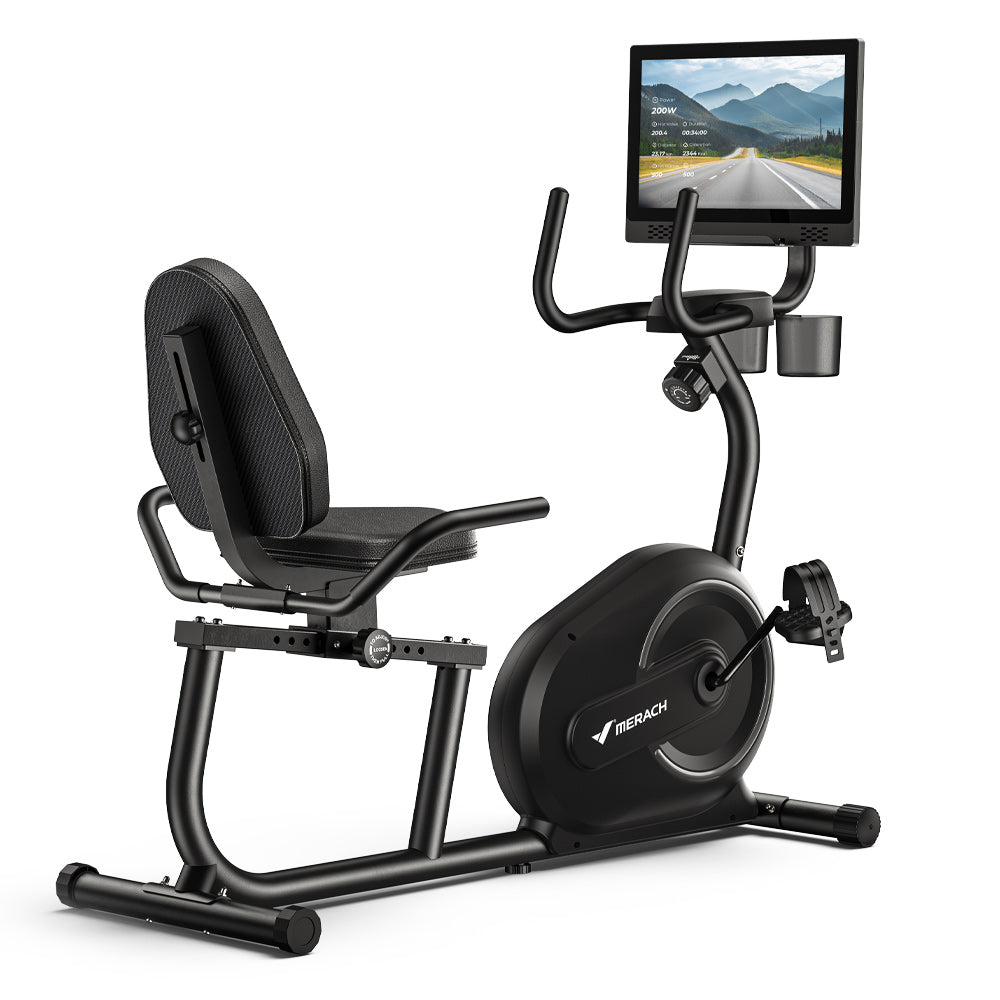 S08 Aura Recumbent Bike with 15.6'' HD Screen