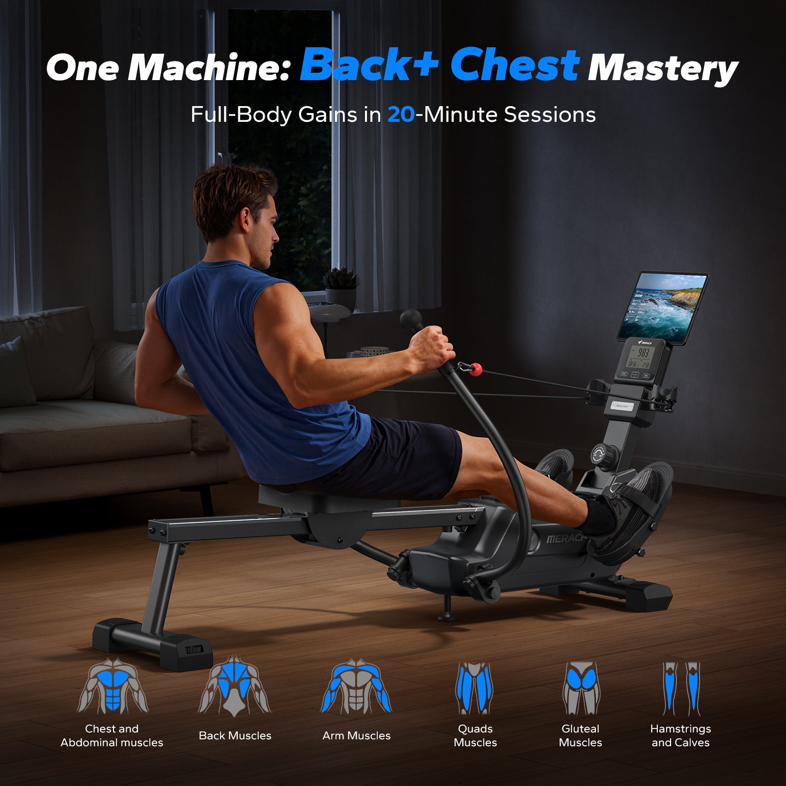 R26 Indoor Double-Scull Magnetic Rowing Machine