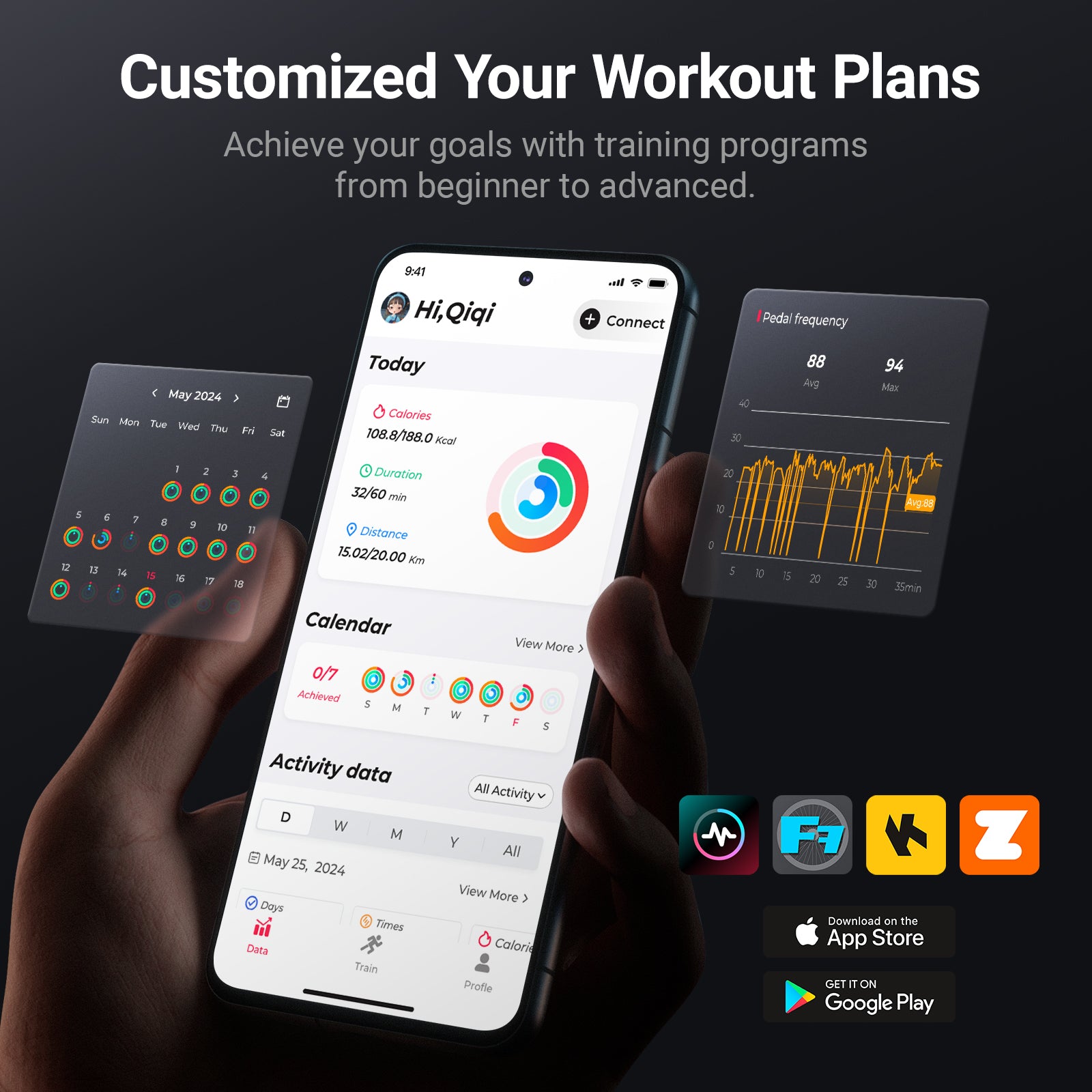 exercise bike with screen