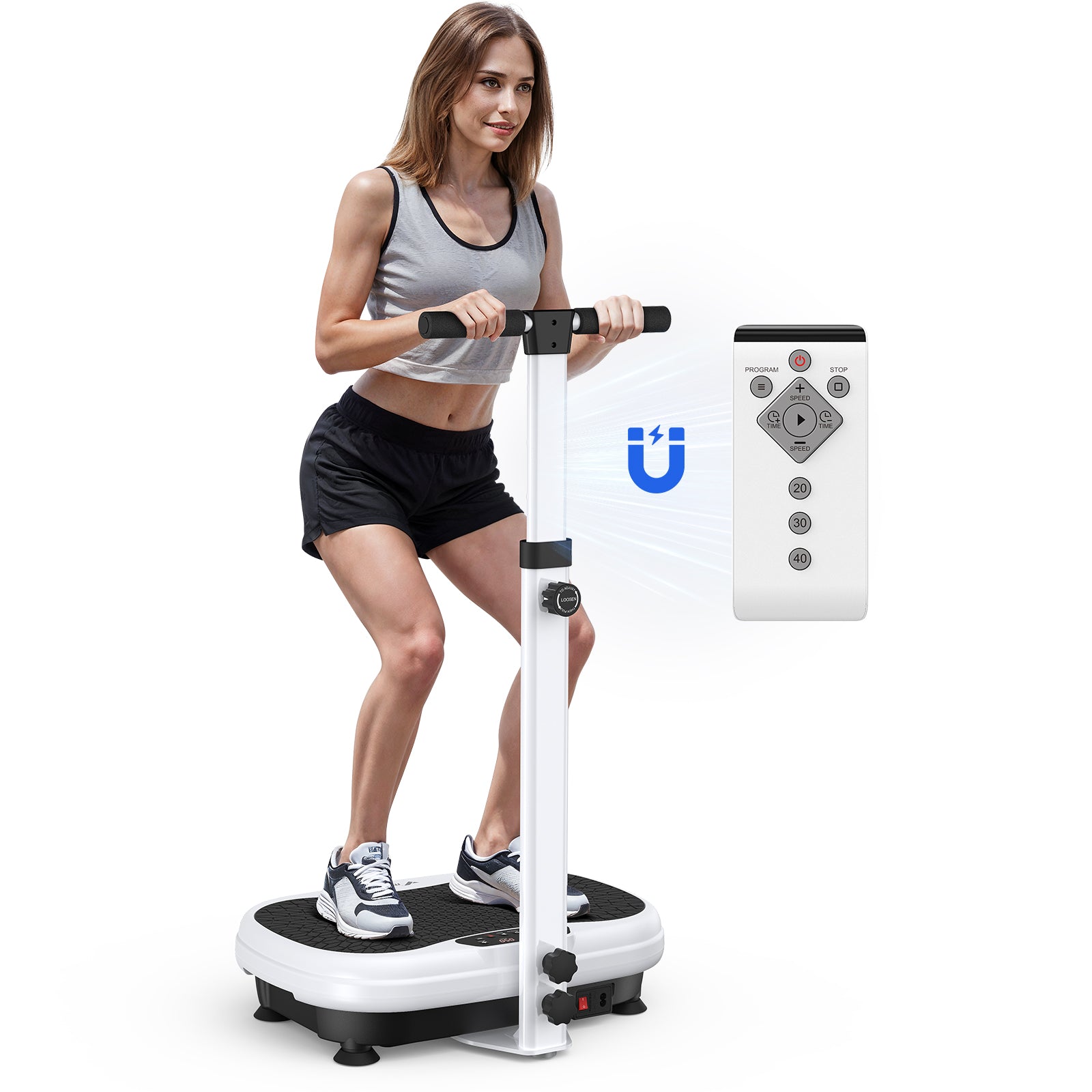 SurgeVib V41 Handrail Standing Vibration Plate