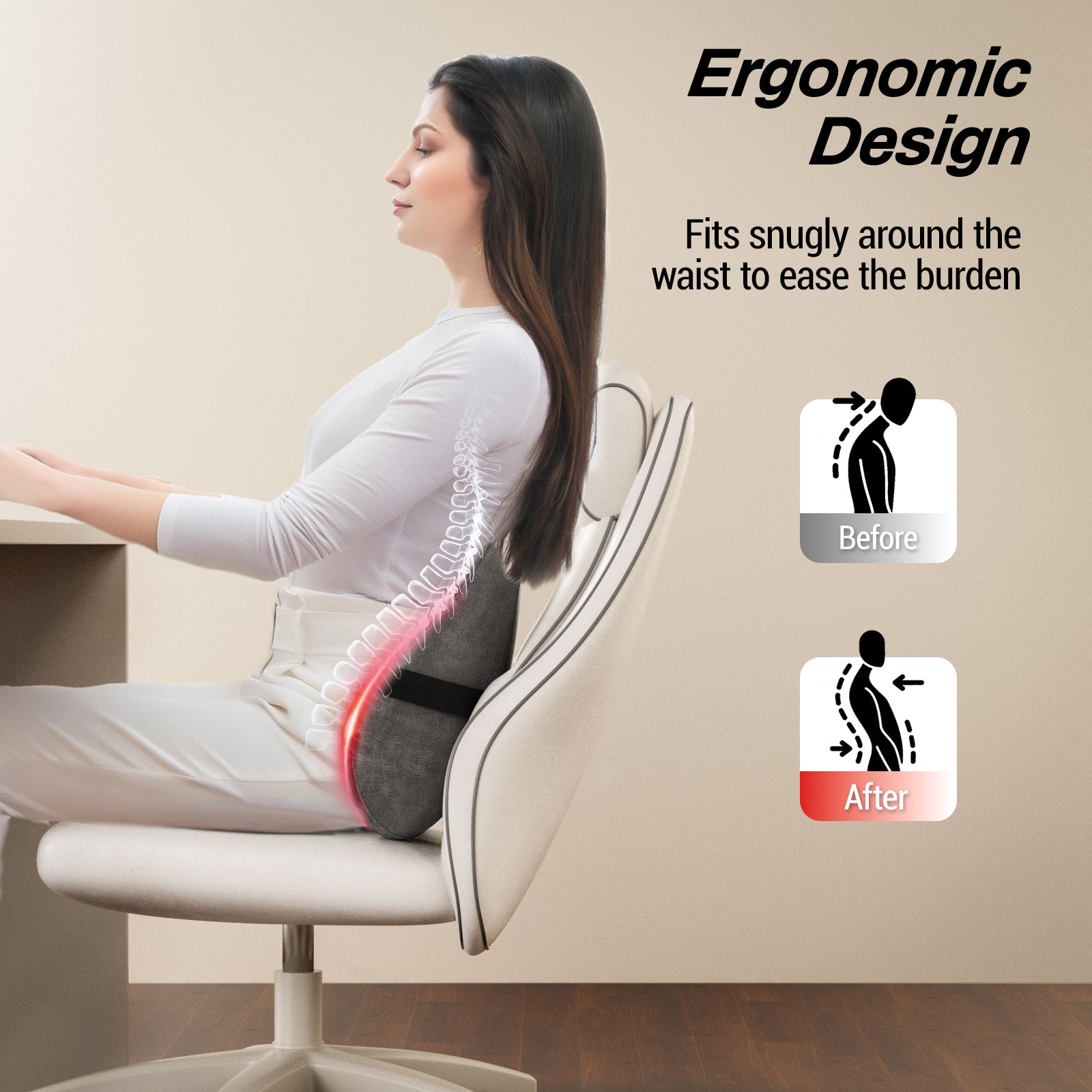 MERACH Cordless Heated Back Massager