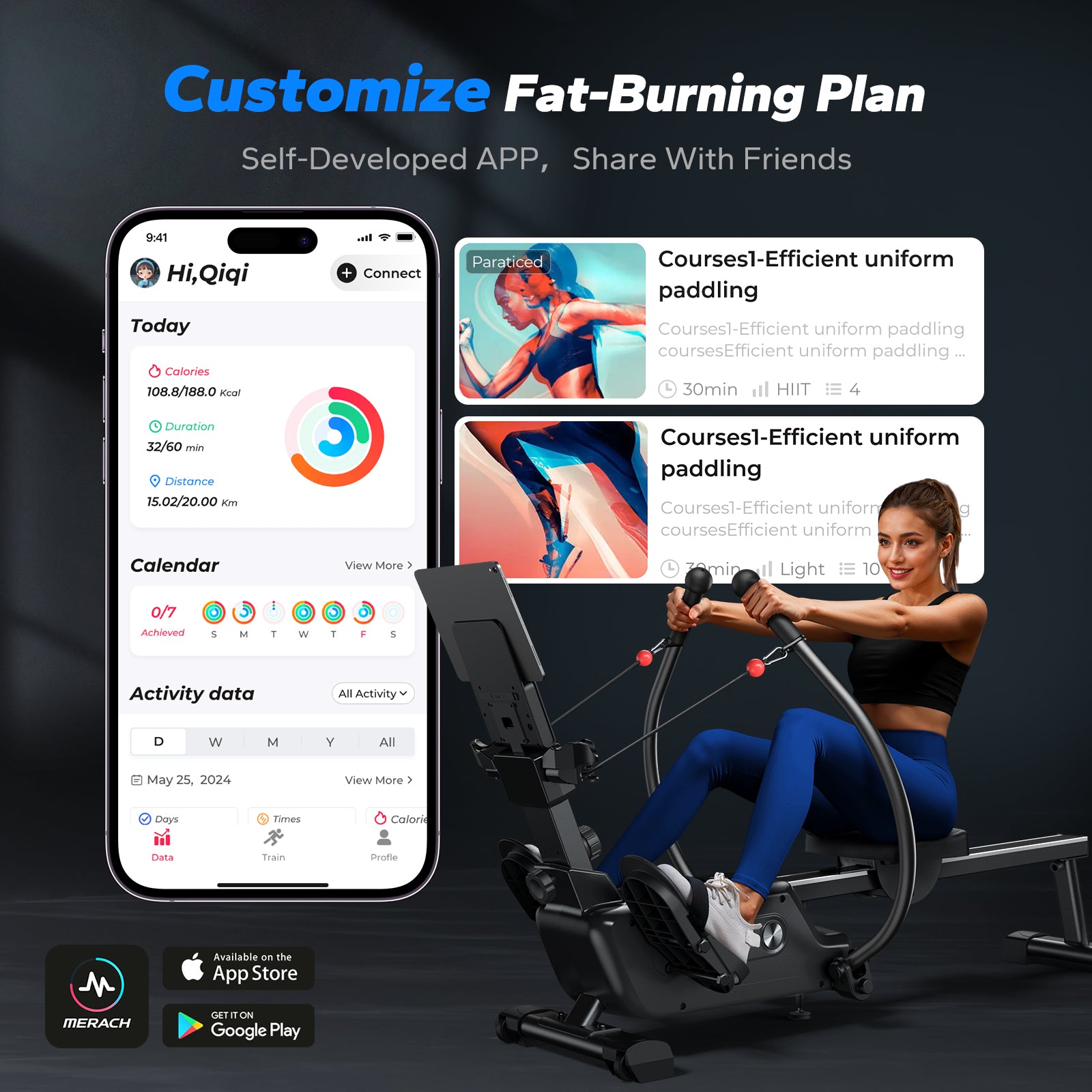 R26 Indoor Double-Scull Magnetic Rowing Machine