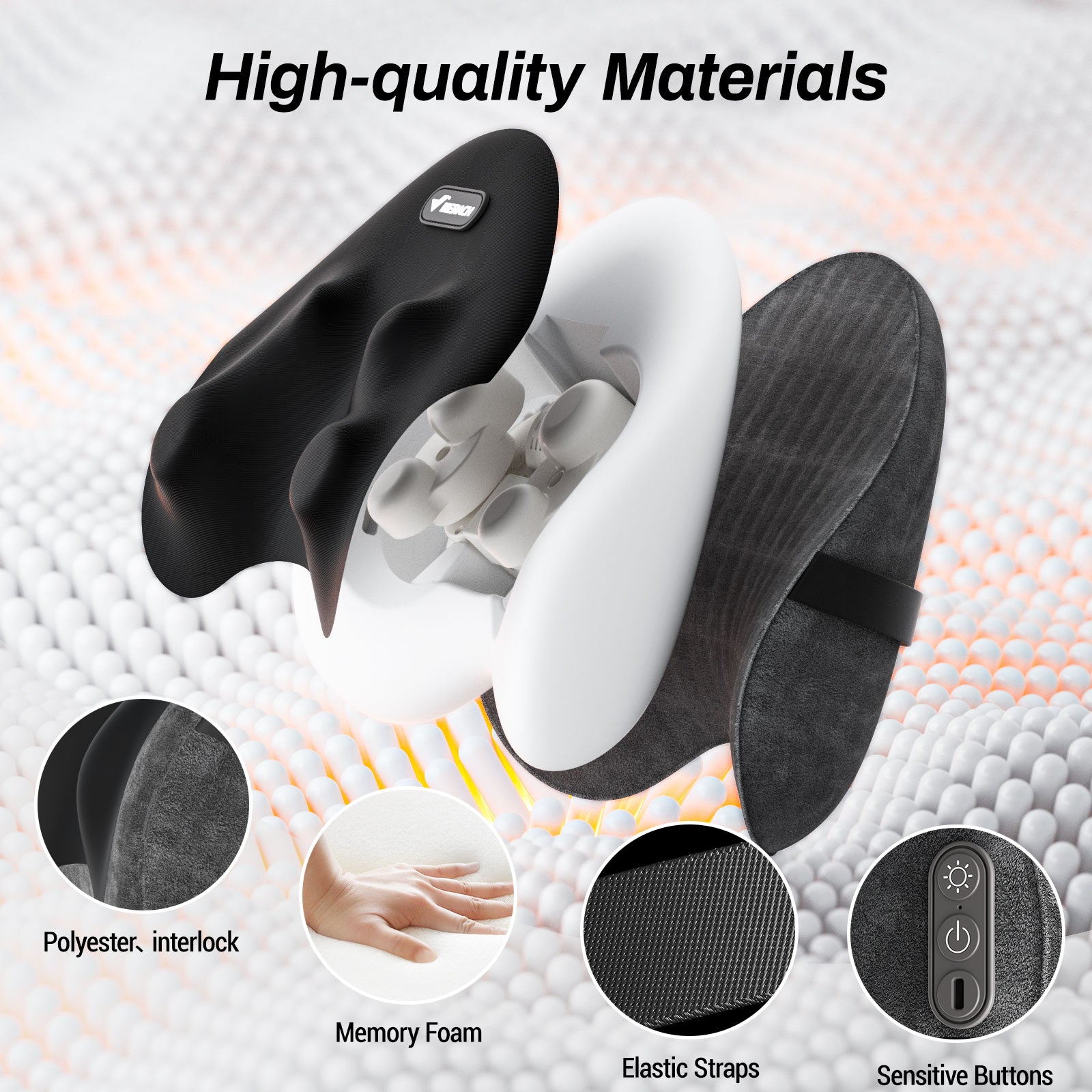 MERACH Cordless Heated Back Massager