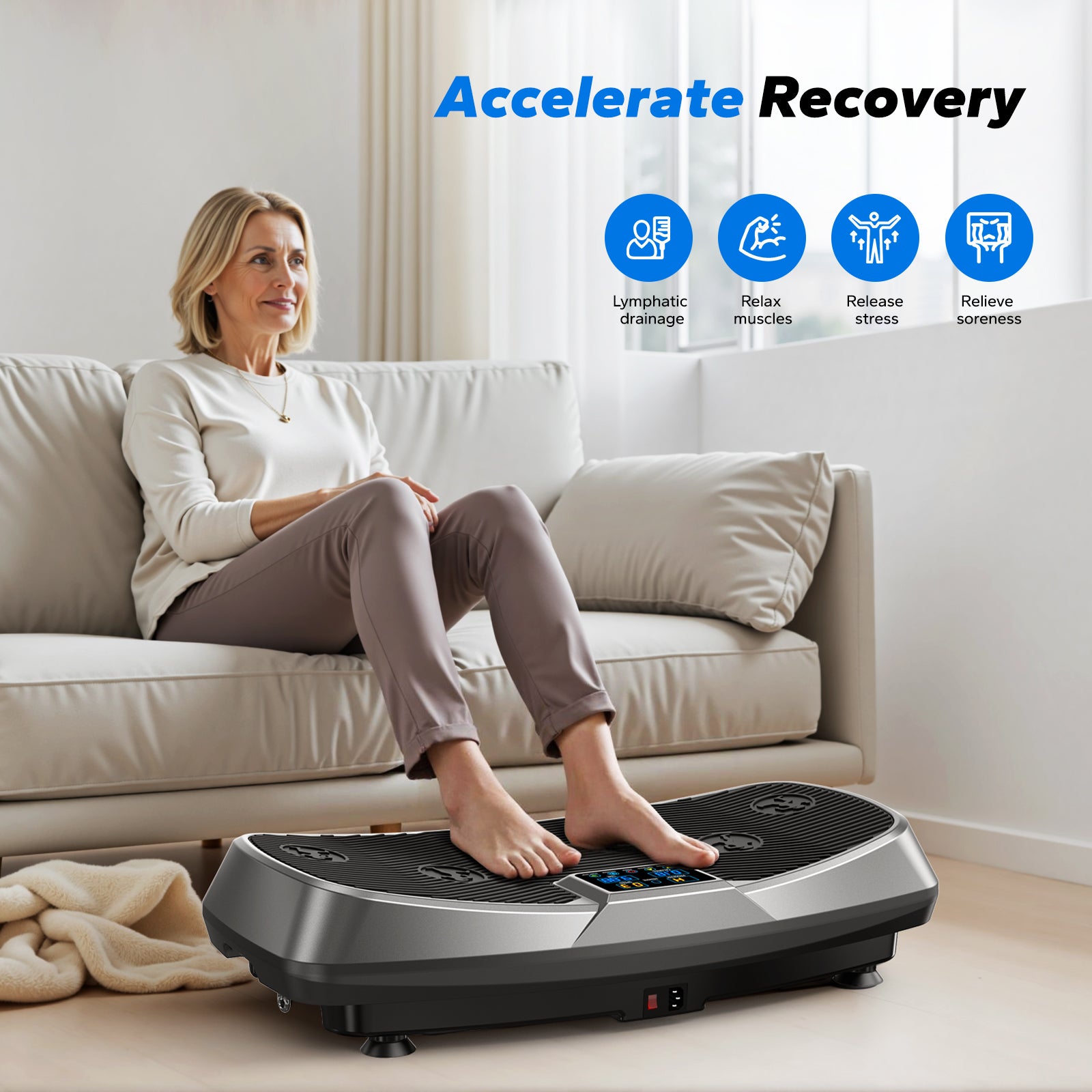 SurgeVib V50 3D Low-Impact Vibration Plate