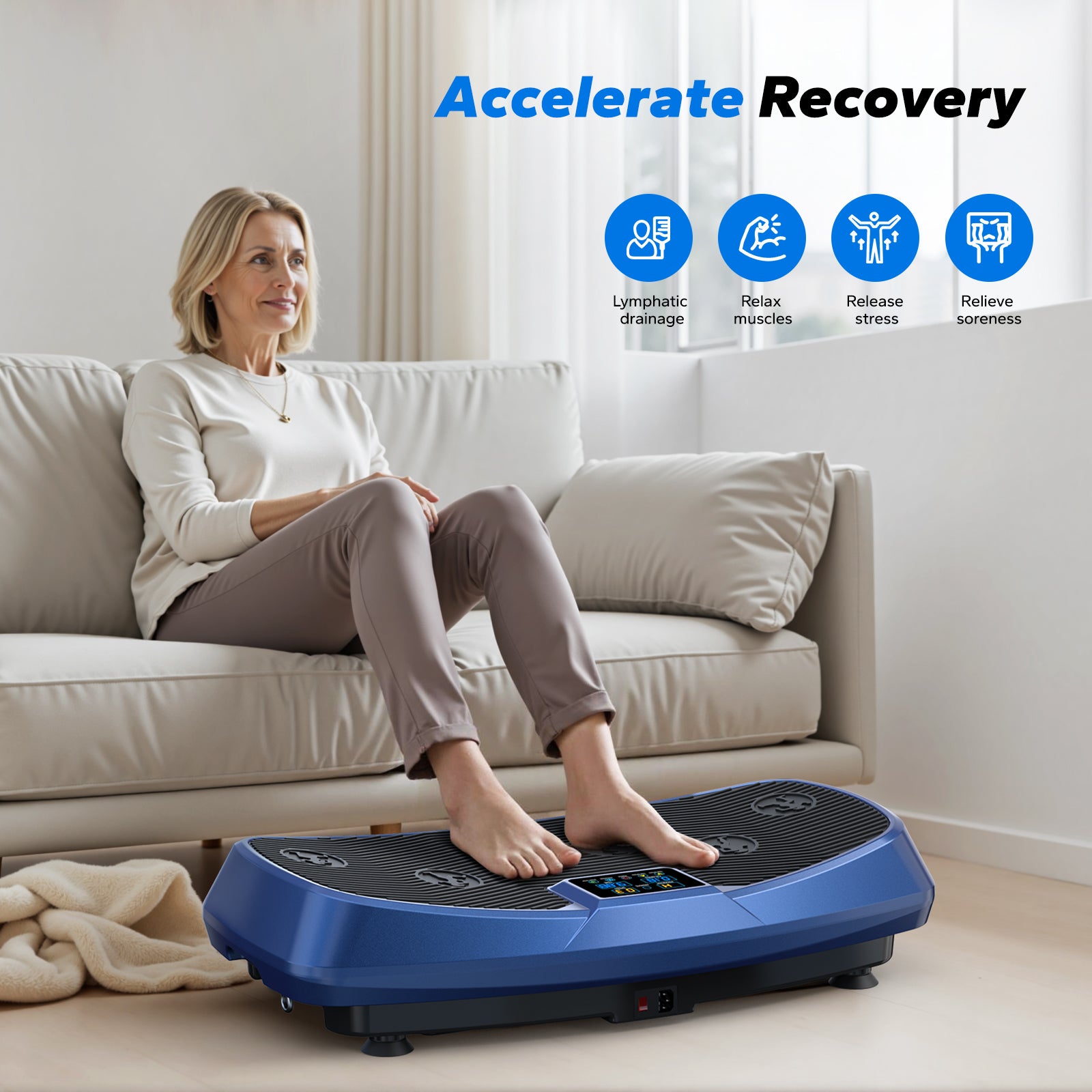 SurgeVib V50 3D Low-Impact Vibration Plate