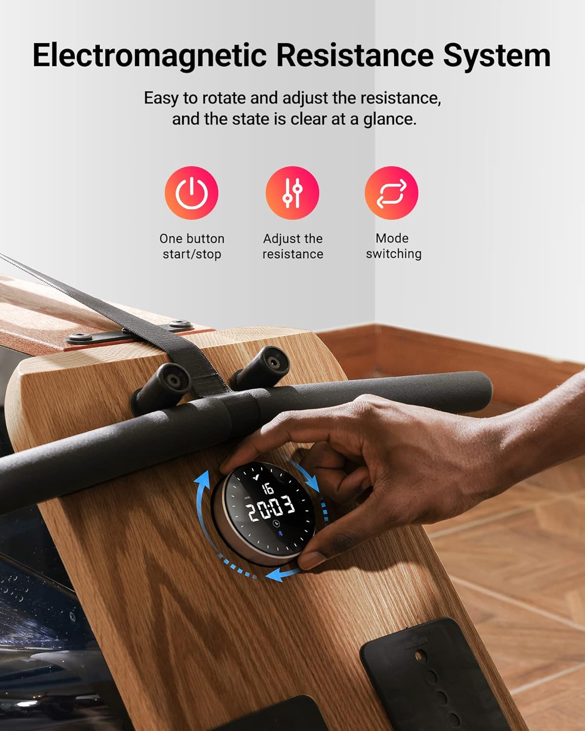 water wooden rowing machine