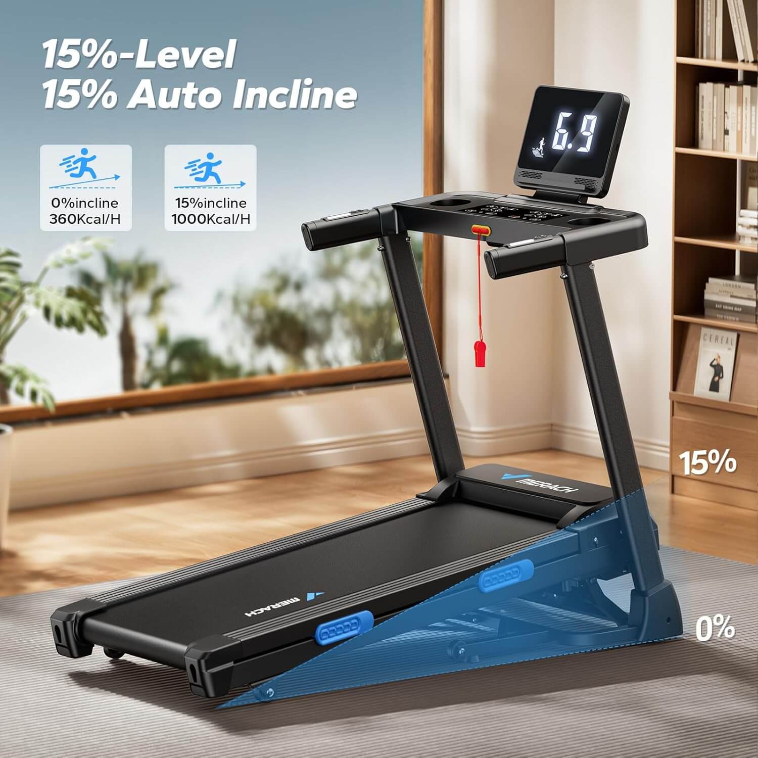 at home treadmill with incline