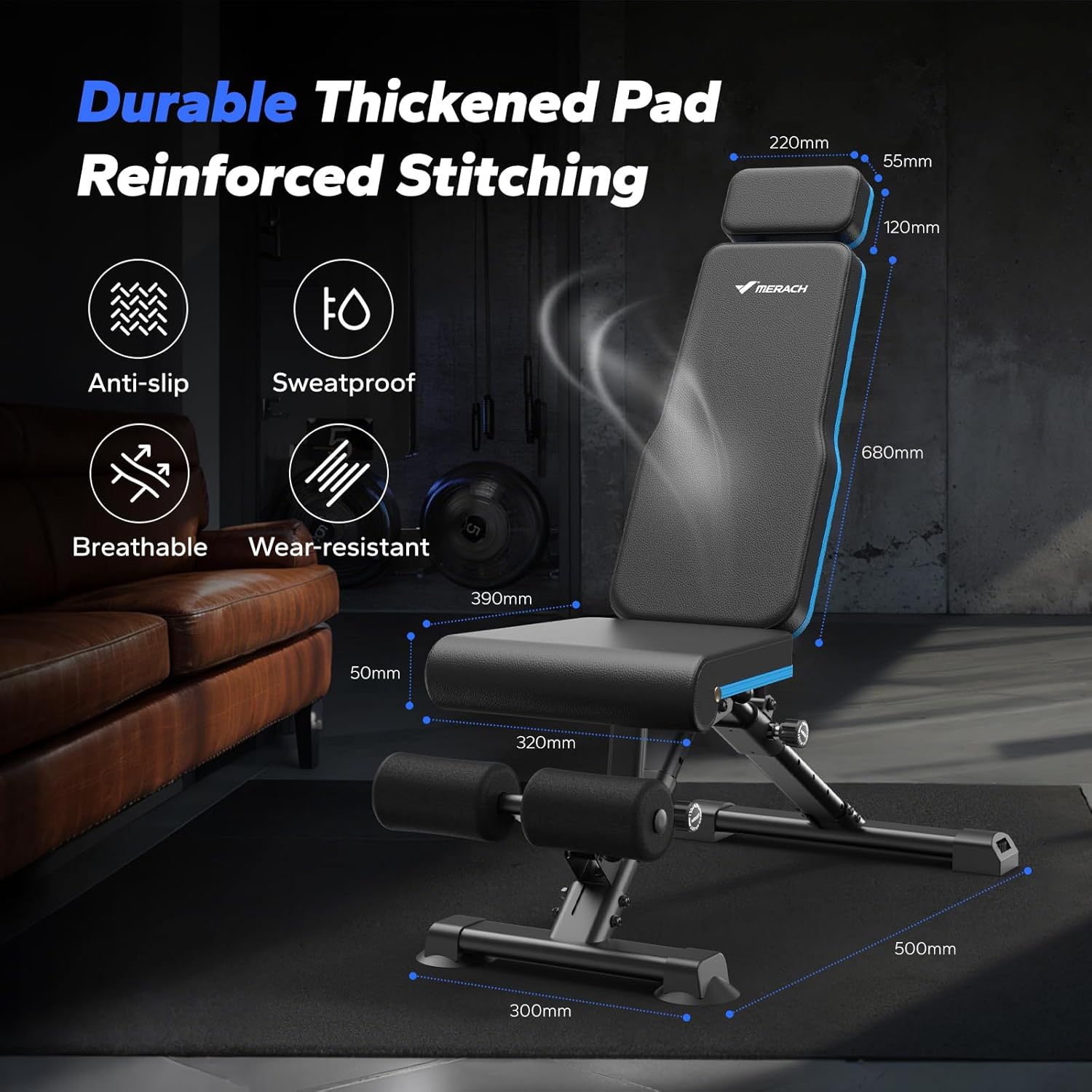 Merach Foldable Weight Bench