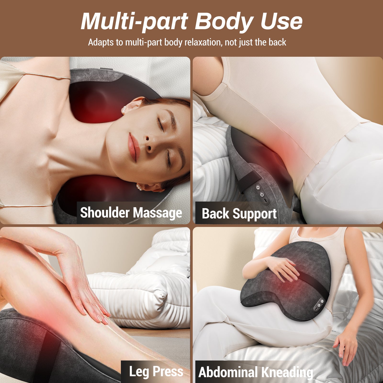 MERACH Cordless Heated Back Massager