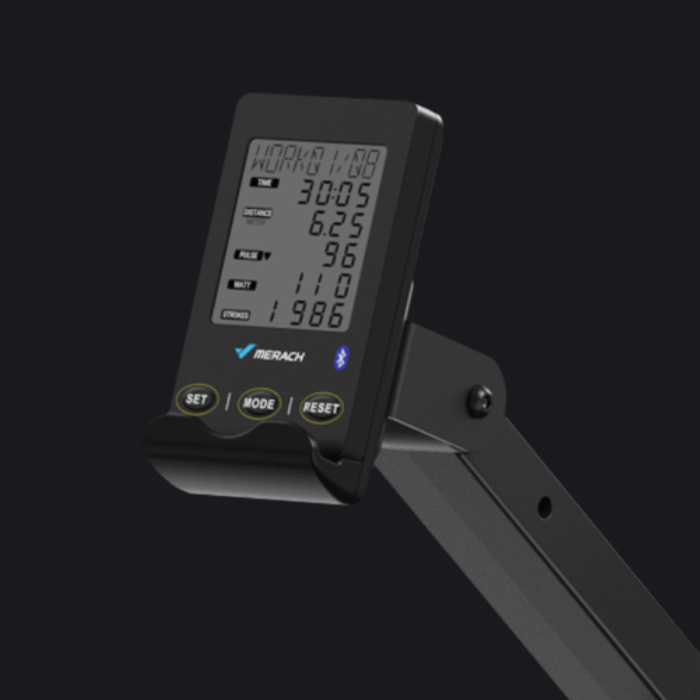 air resistance rower with display