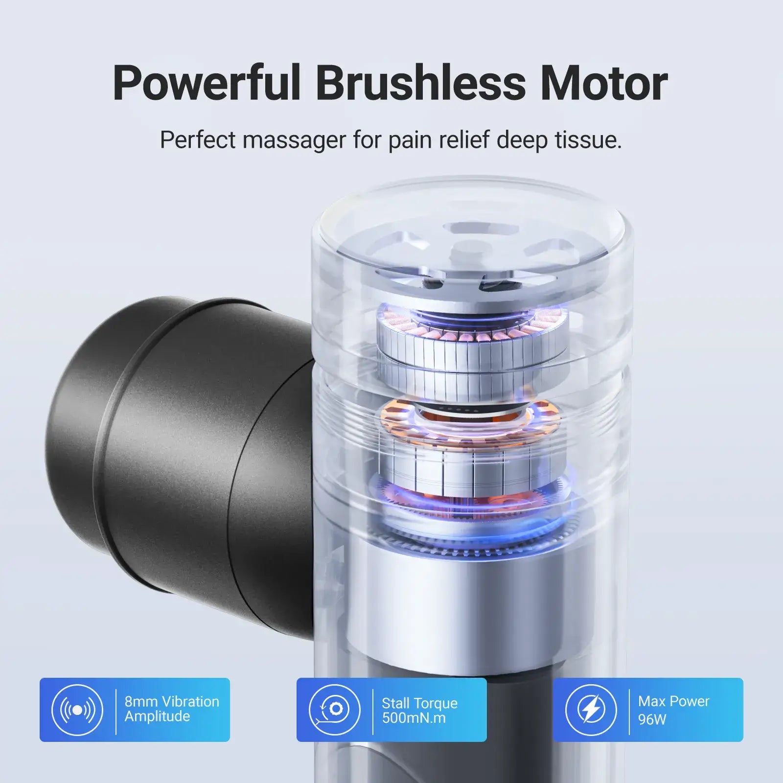 Portable Handheld Massage Gun with 5 Heads
