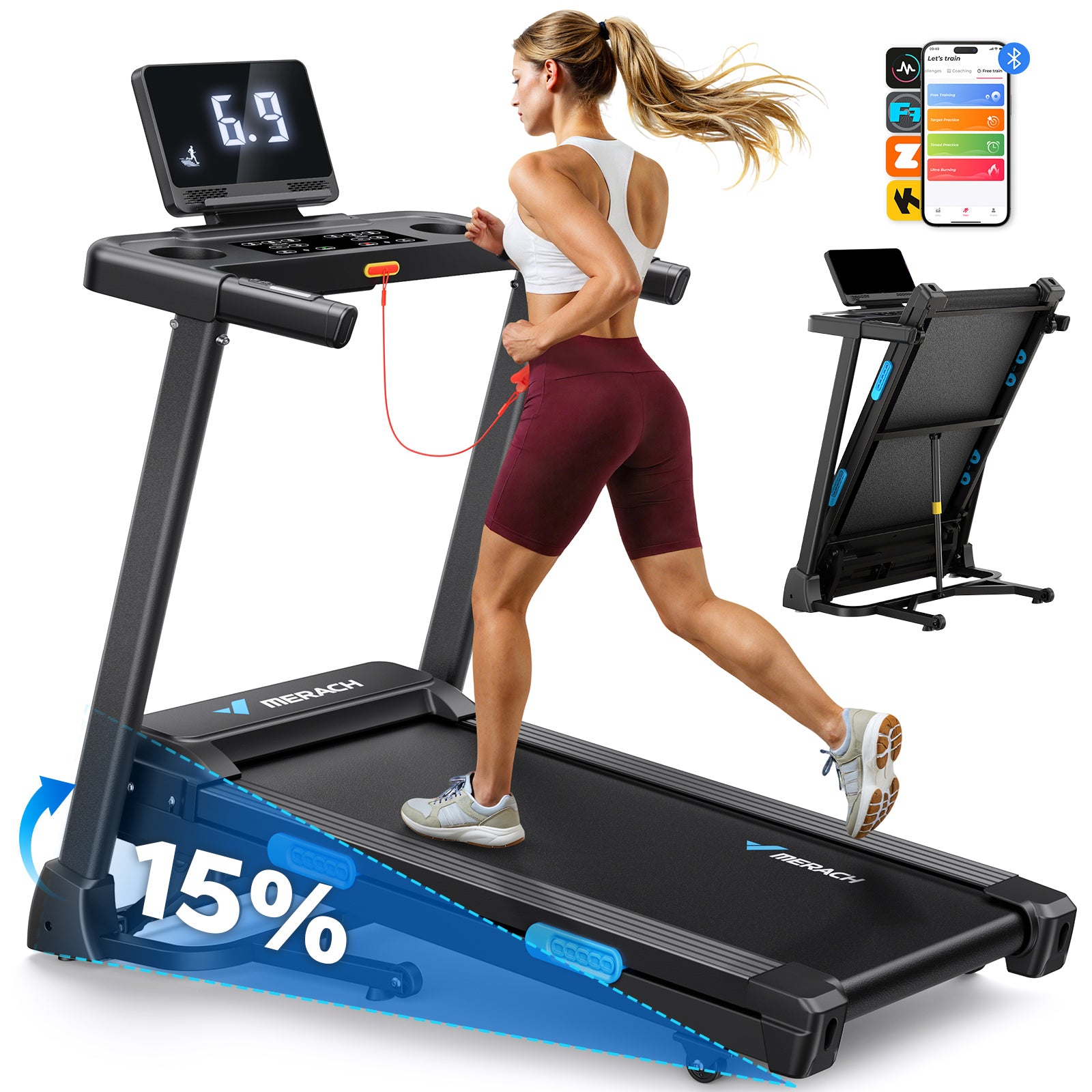 folding treadmill