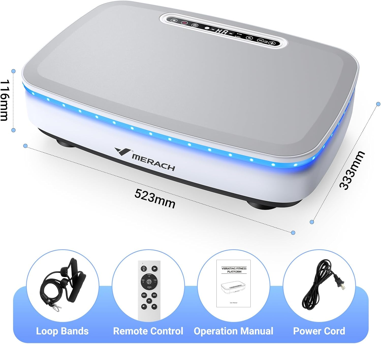 V20 Cool Light Vibration Plate with Bands