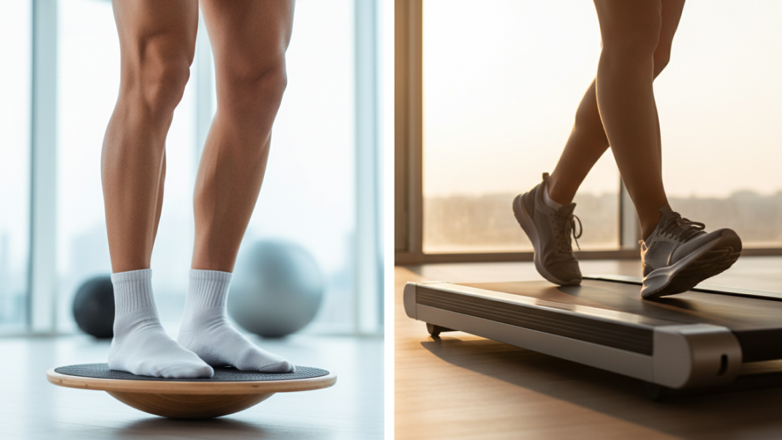 balance board vs. walking pad: which is better for standing desks