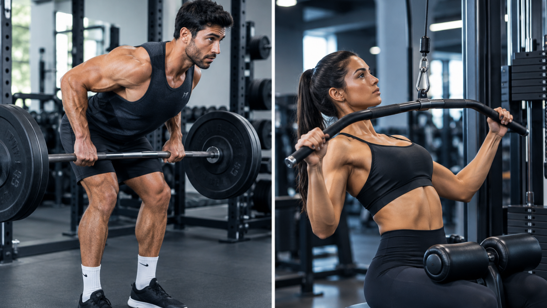 Barbell Row vs Lat Pulldown: How They Train Your Back Differently?