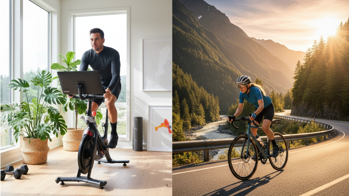 indoor cycling vs outdoor cycling