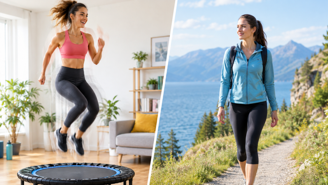 rebounding vs walking which is more effective