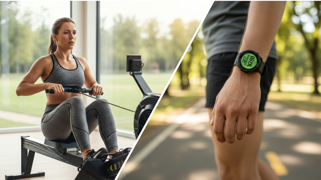 rowing machine vs walking