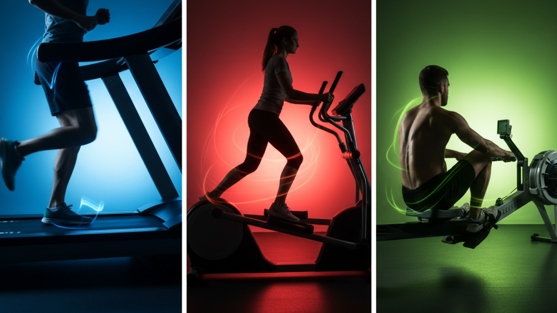 treadmill vs. elliptical vs. rowing machine