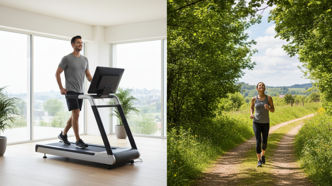 treadmill vs outdoor walking