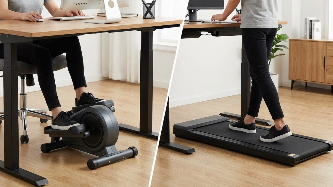 under desk elliptical vs walking pad