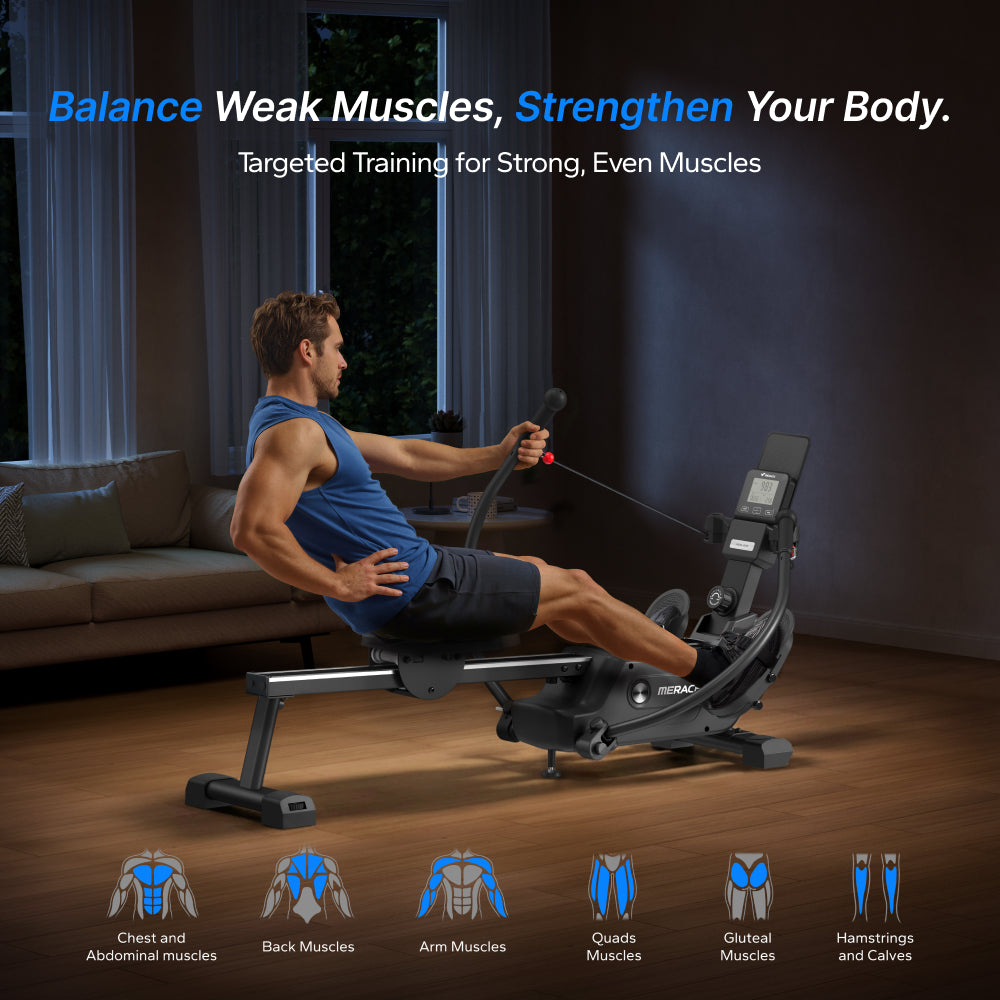 R26 Indoor Double-Scull Magnetic Rowing Machine for Muscle Imbalance