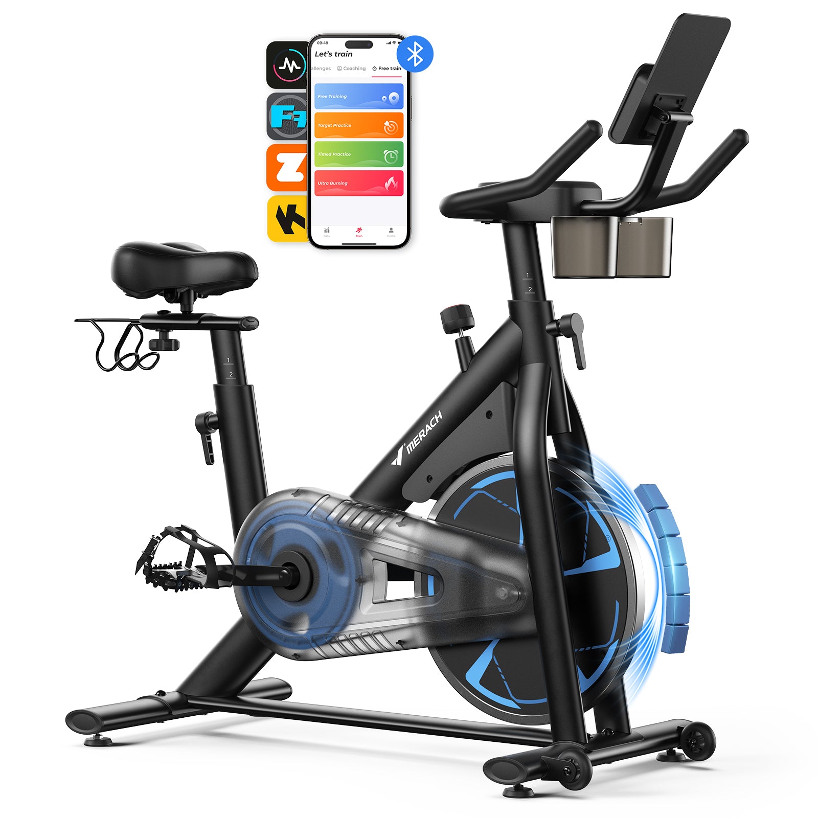 S36 Magnetic Exercise Bike with 330lbs Capacity