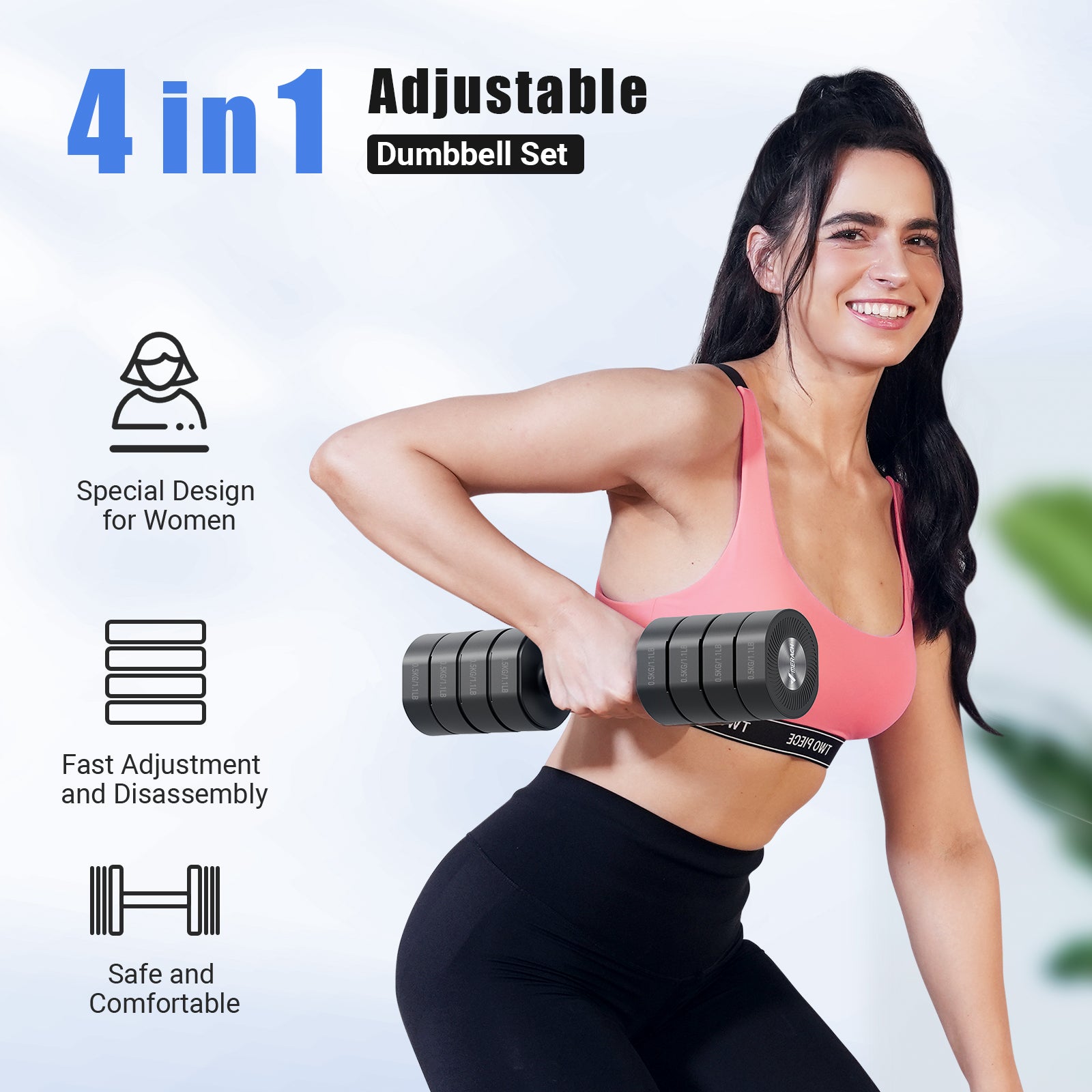 2444 MERACH Adjustable Dumbbell