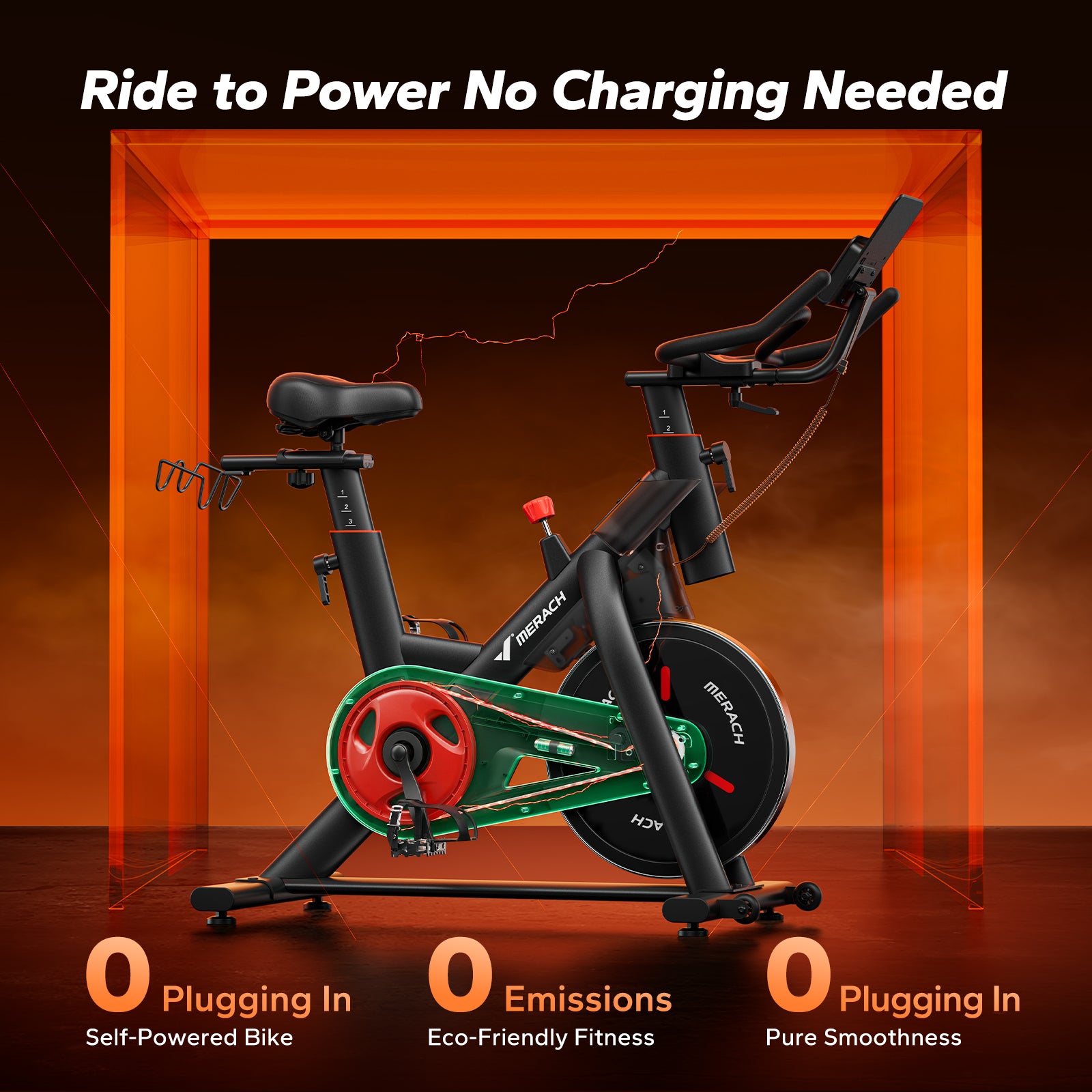 Self-Powered & Auto-Resistance Exercise Bike for Weight Loss