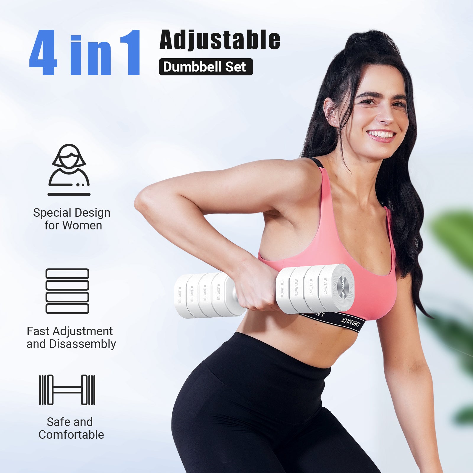 2444 MERACH Adjustable Dumbbell