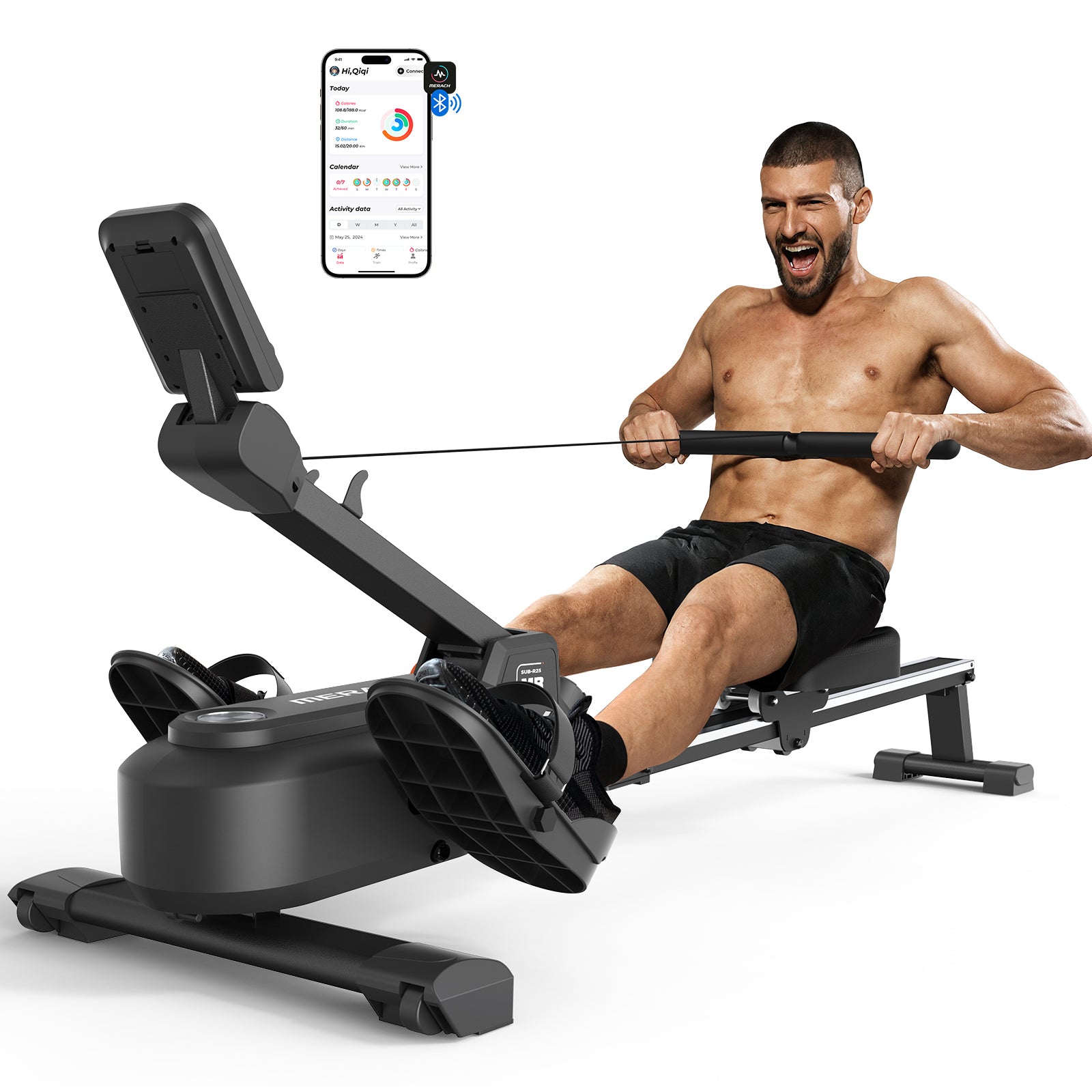 R25 Magnetic Foldable Rowing Machine