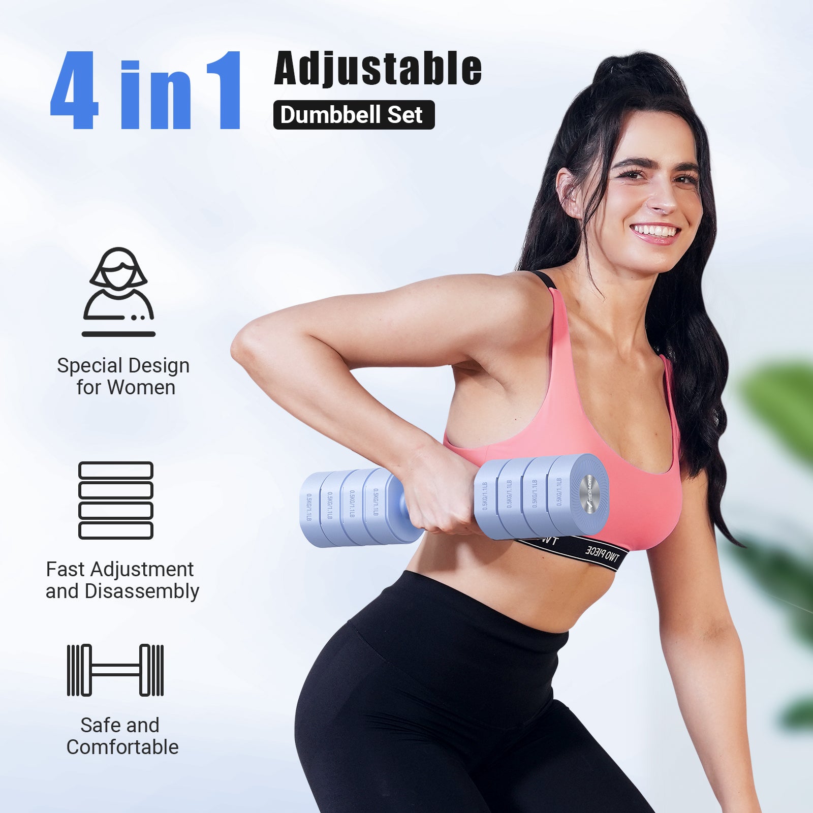 2444 MERACH Adjustable Dumbbell