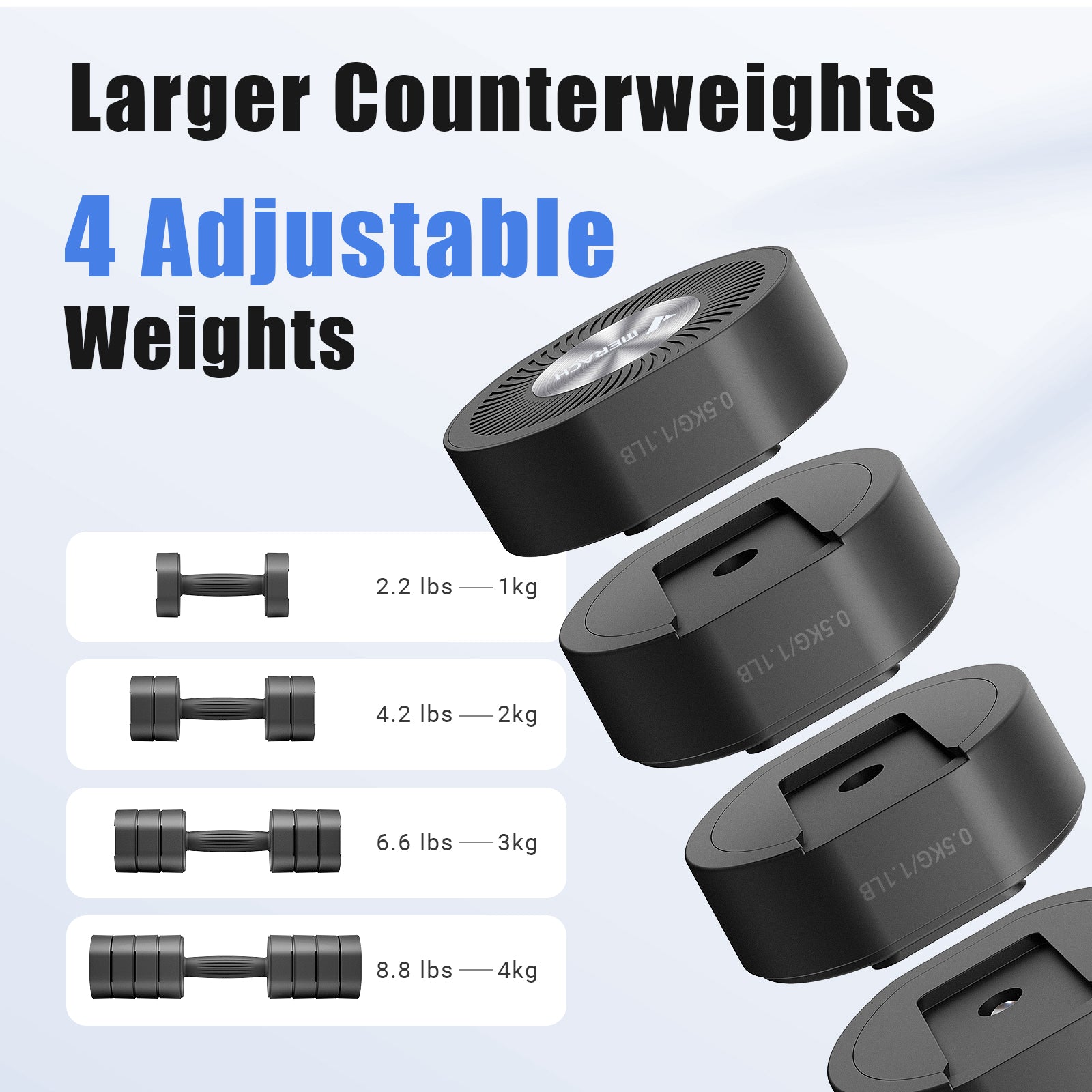 2444 MERACH Adjustable Dumbbell