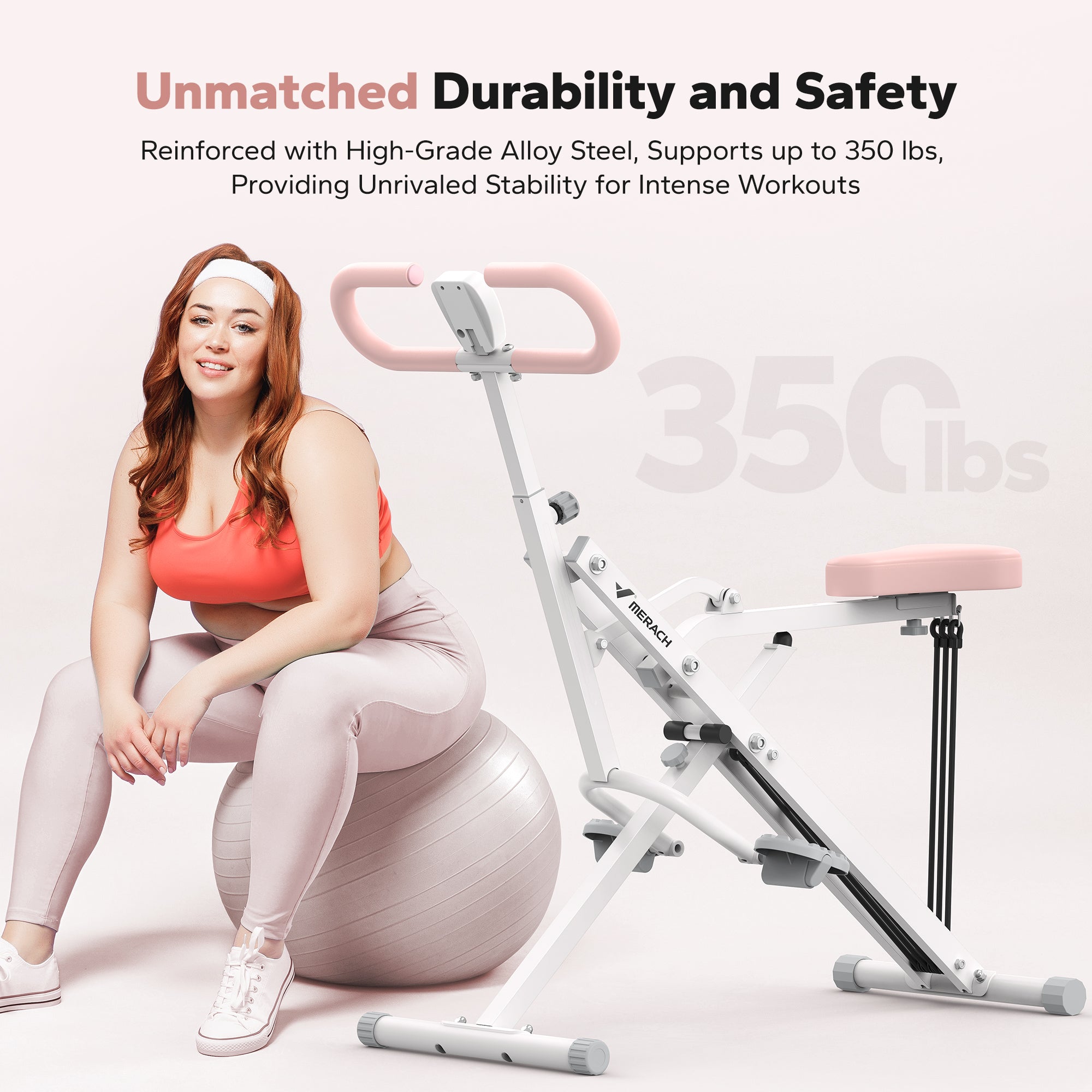 MERACH 2 in 1 R07 Foldable Squat Assist Trainer Machine for Home