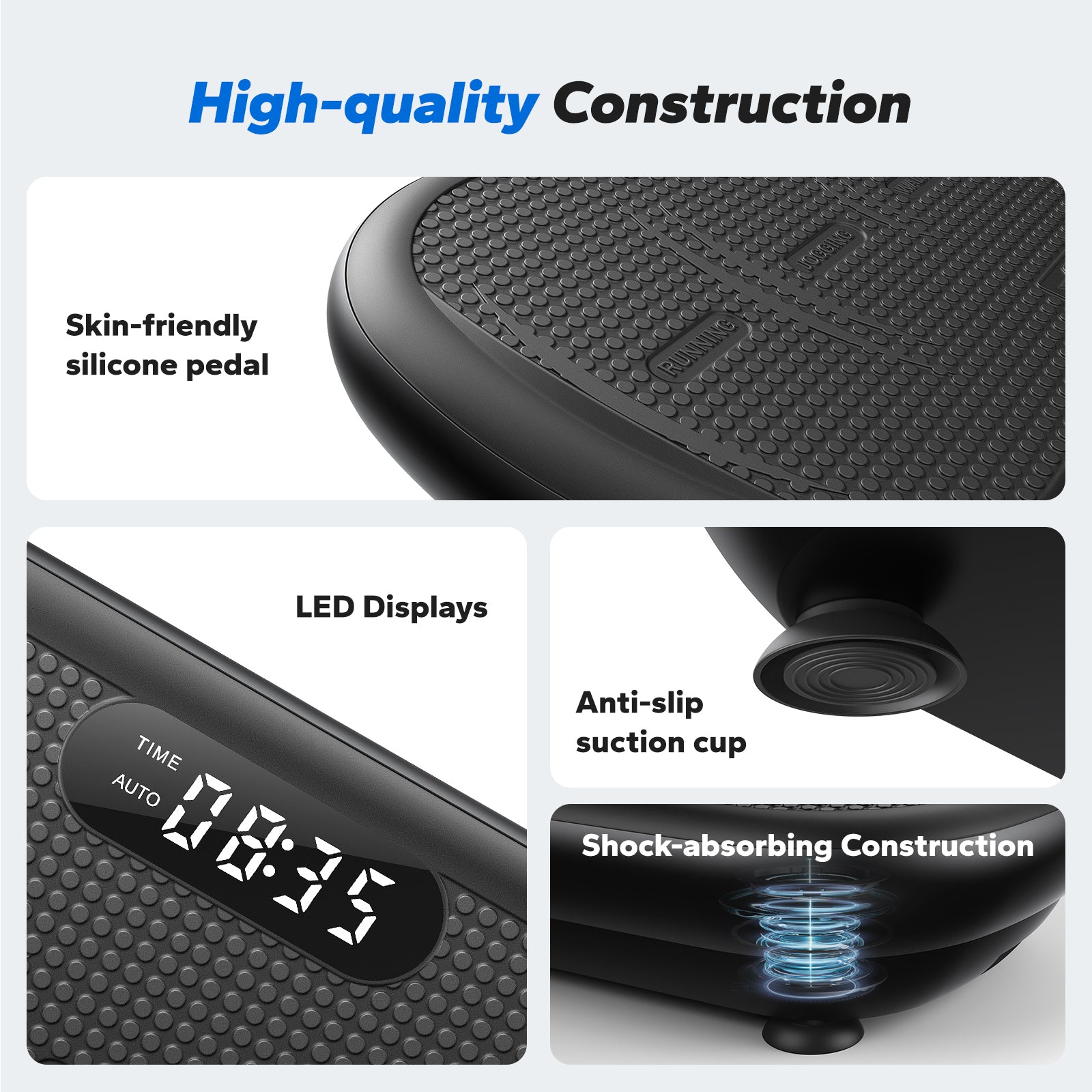 MERACH 440 lbs Vibration Plate & Weight Loss