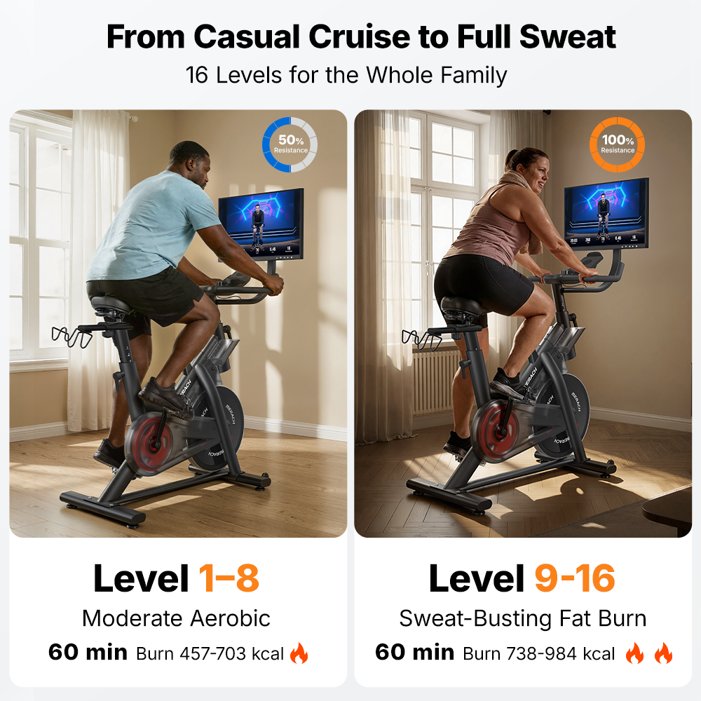 S29 Aura Exercise Bike with 21.5'' Big Screen