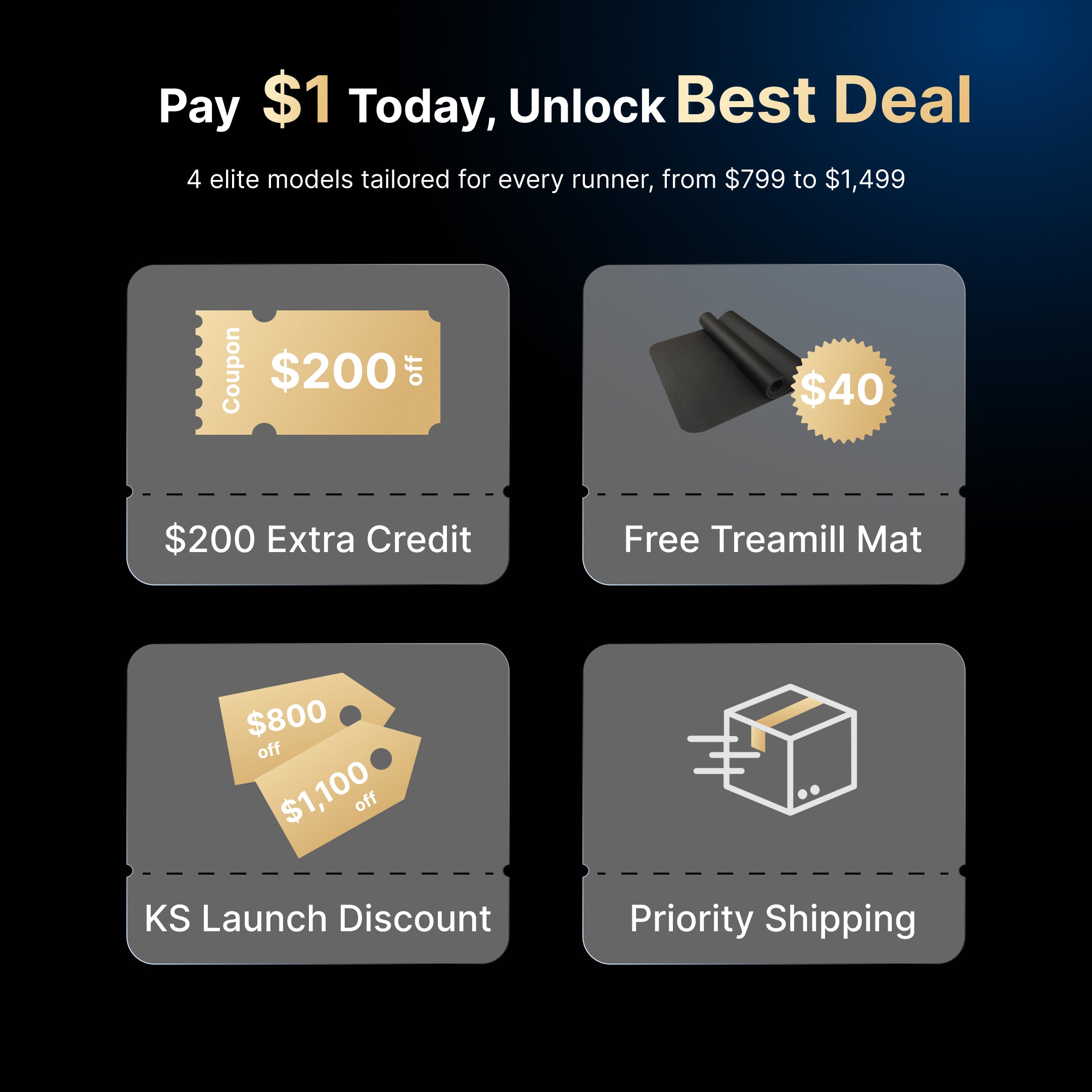 $1 Merach UltraTread Series Early Access Deposit