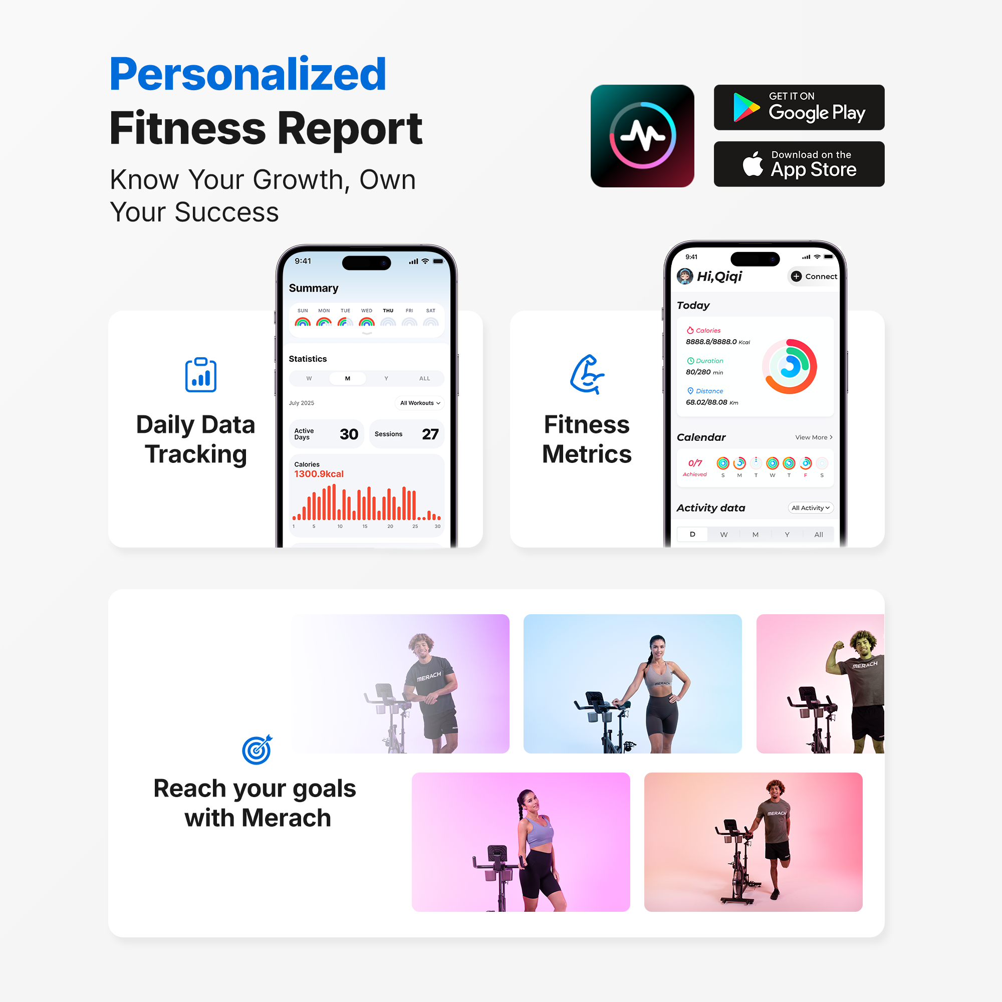 S26 Magnetic Exercise Bike with Dumbbell Rack