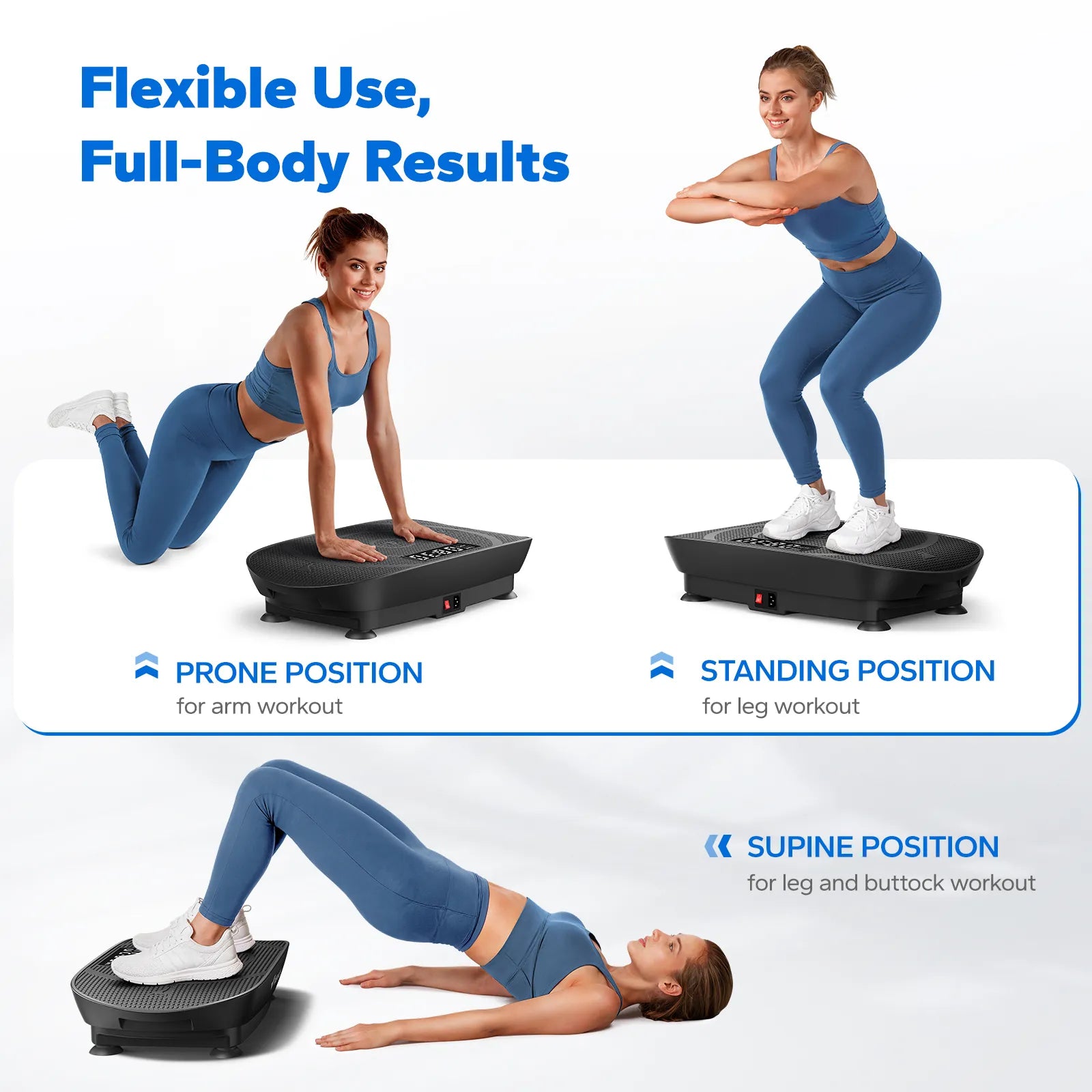 MR-2398Slim Sit-On Vibration Plate With Calorie Tracking