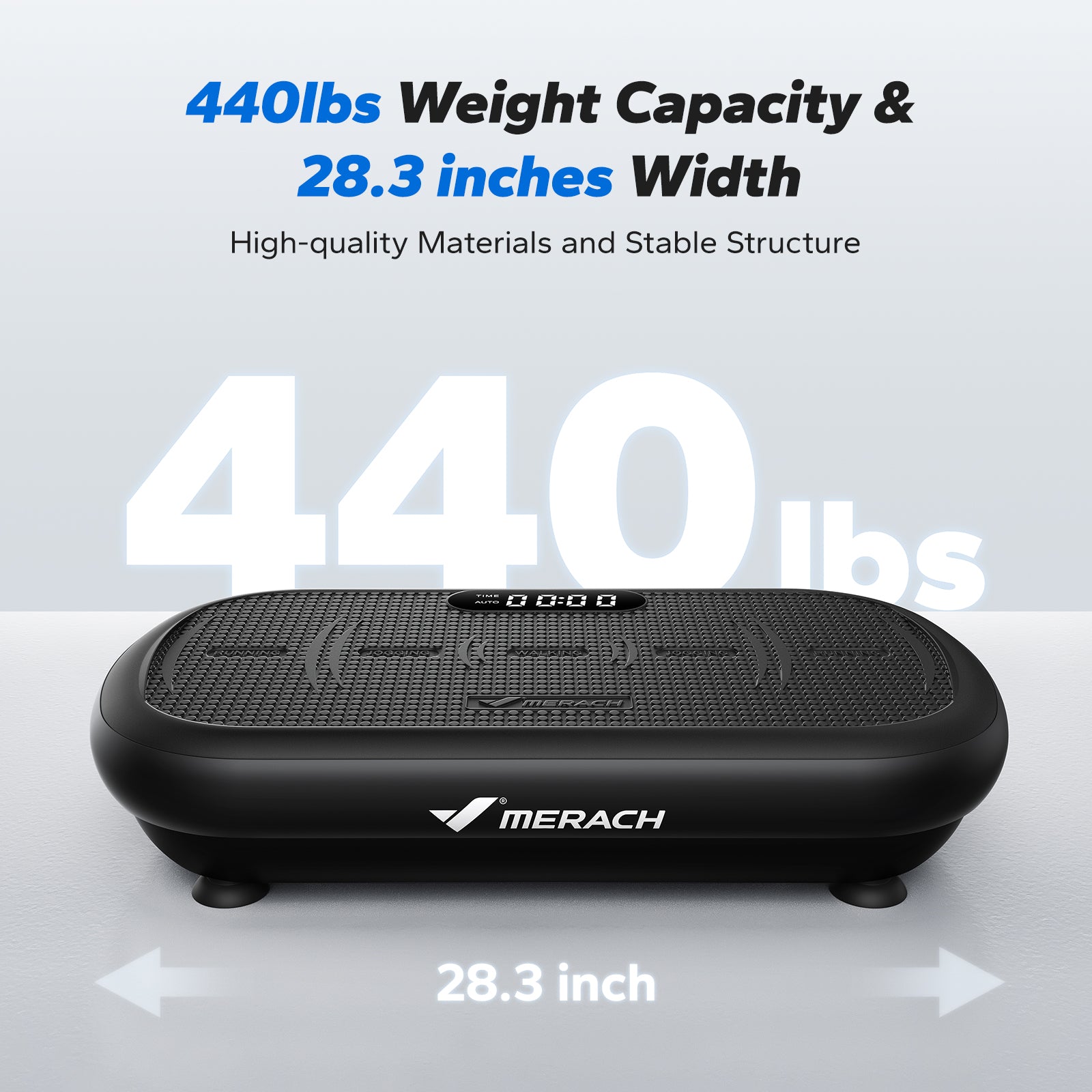 MERACH 440 lbs Vibration Plate & Weight Loss