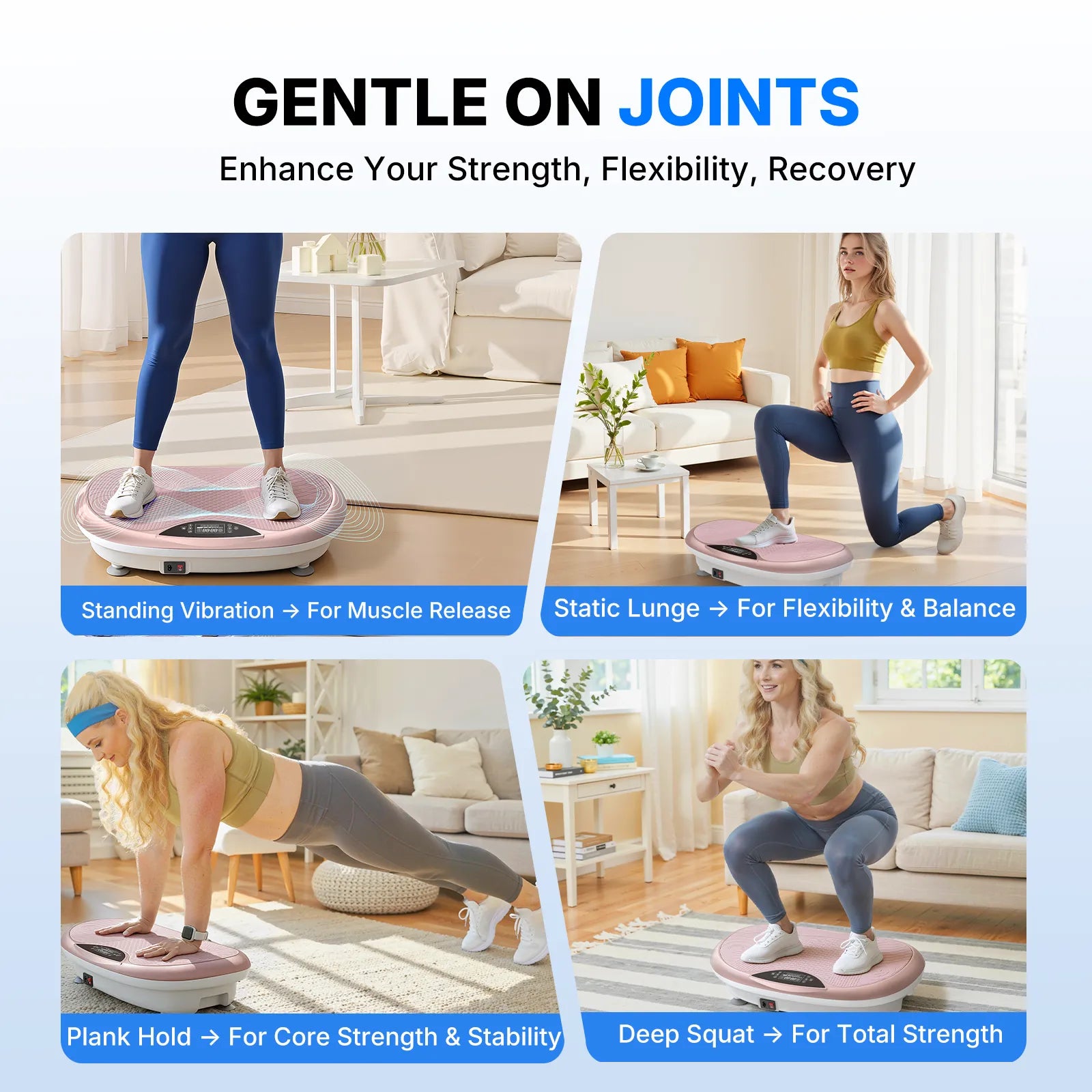 SurgeVib V55 4D Vibrating Workout Plate with Triple-motor System